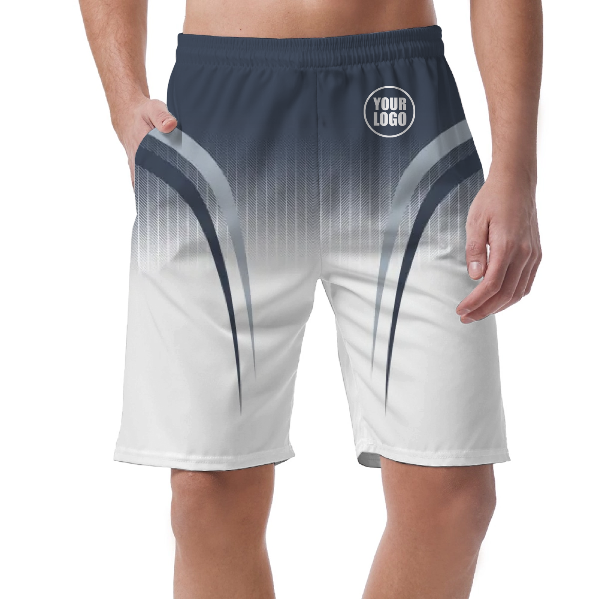 Picklewin Sporty Gradient Men's Customized Short Pants