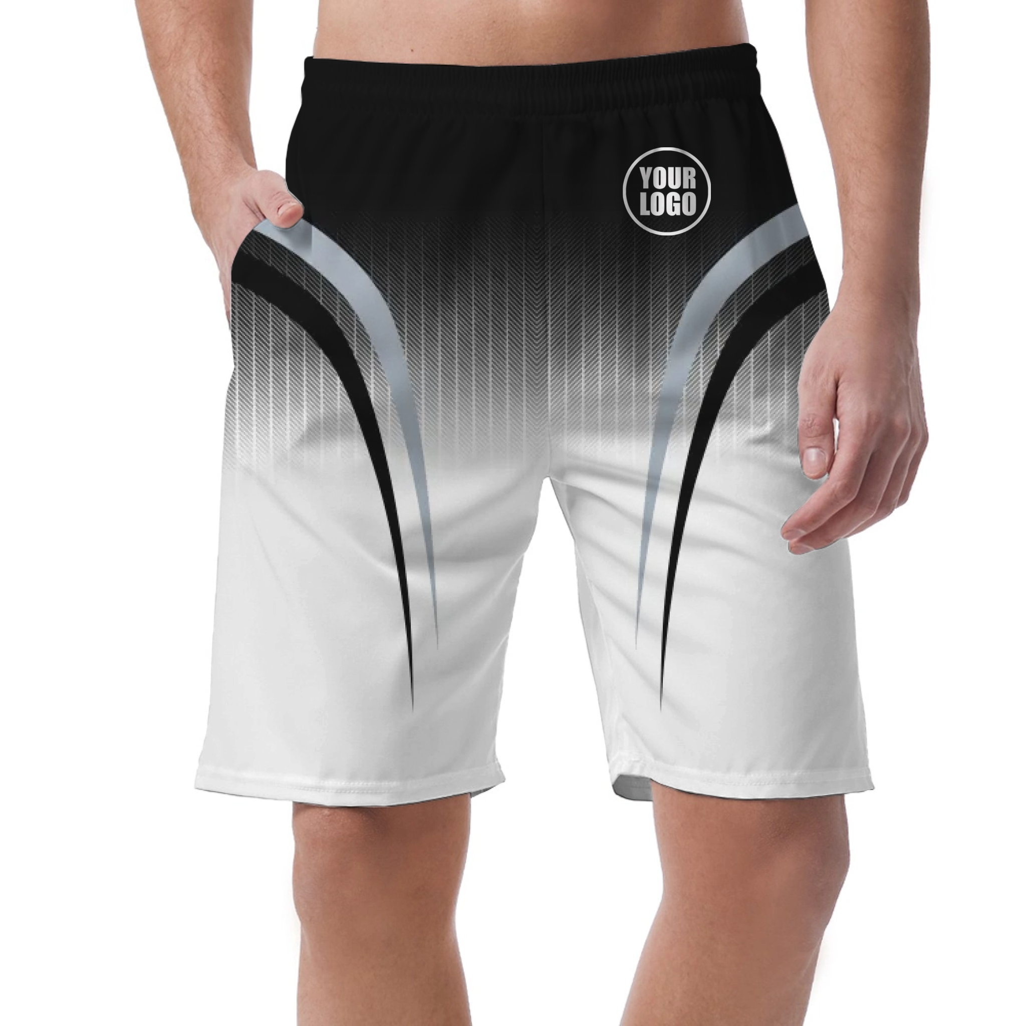 Picklewin Sporty Gradient Men's Customized Short Pants