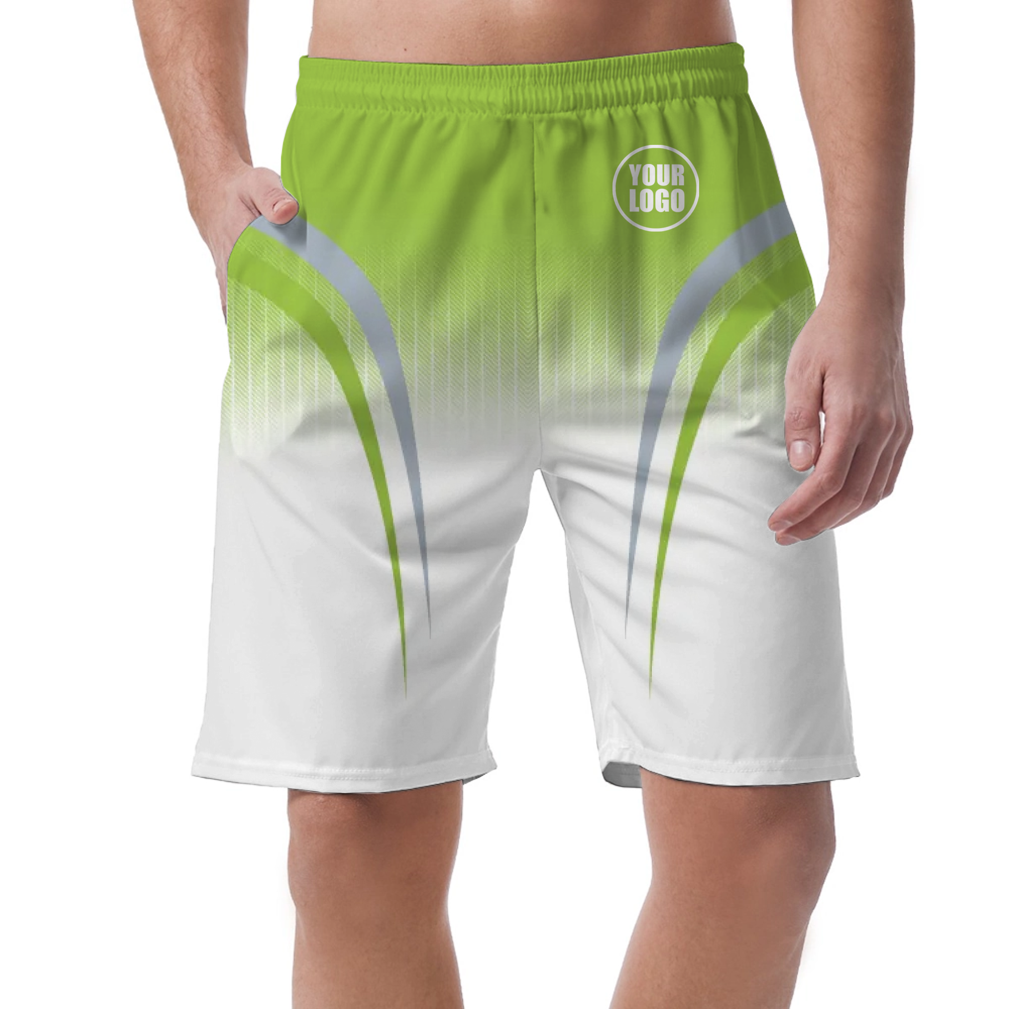Picklewin Sporty Gradient Men's Customized Short Pants