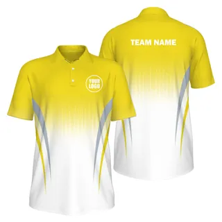 Picklewin Sporty Gradient UV Protection Polo Shirt Custom For Men – alternate