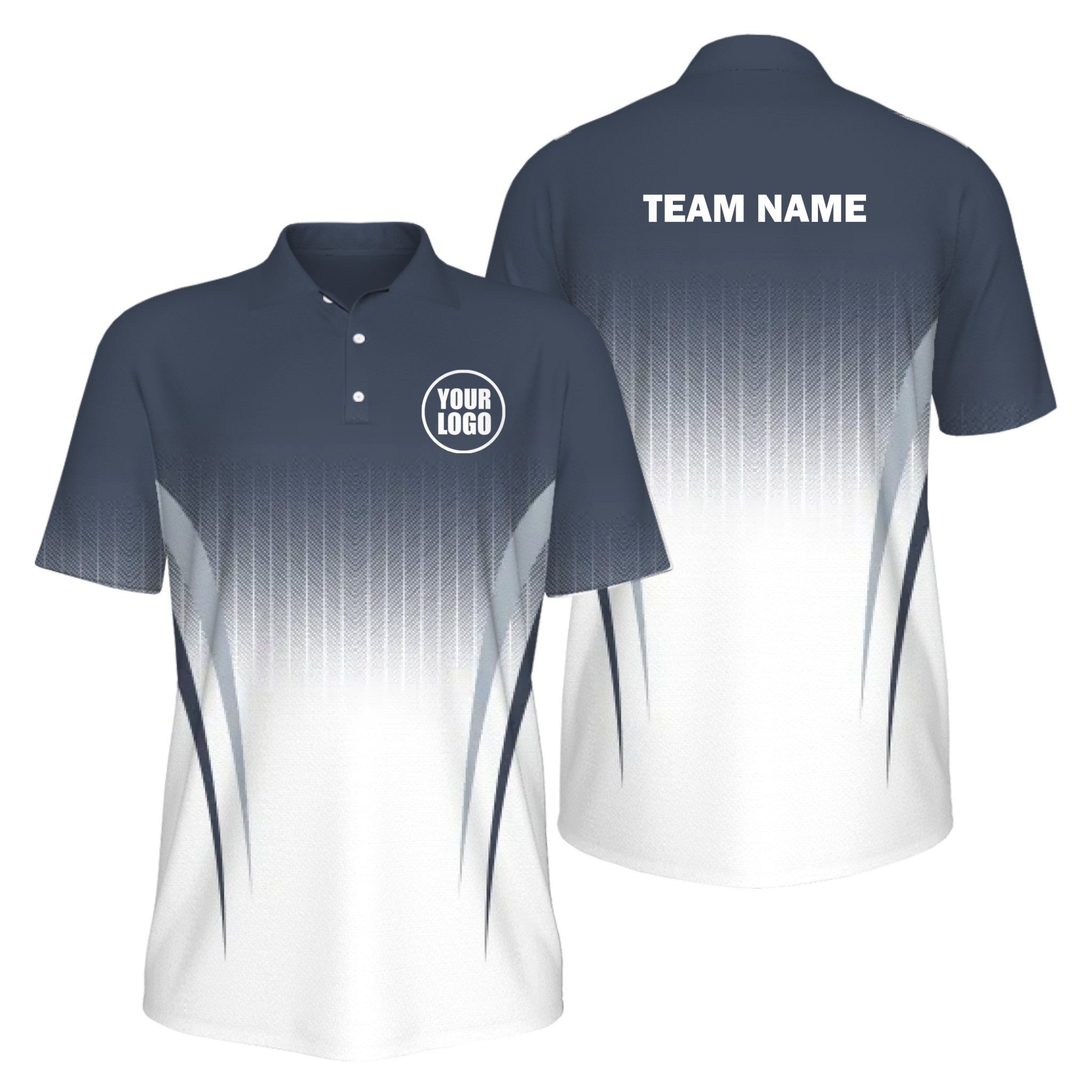 Picklewin Sporty Gradient UV Protection Polo Shirt Custom For Men