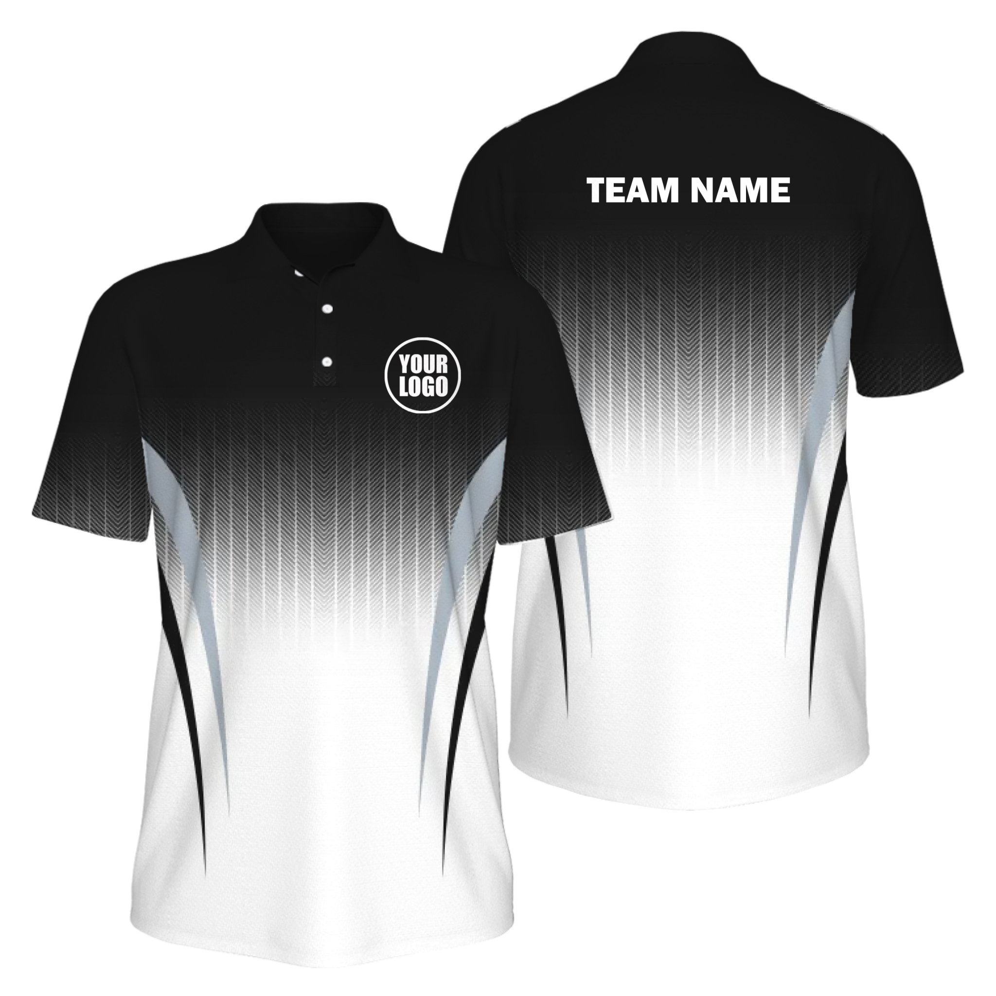 Picklewin Sporty Gradient UV Protection Polo Shirt Custom For Men