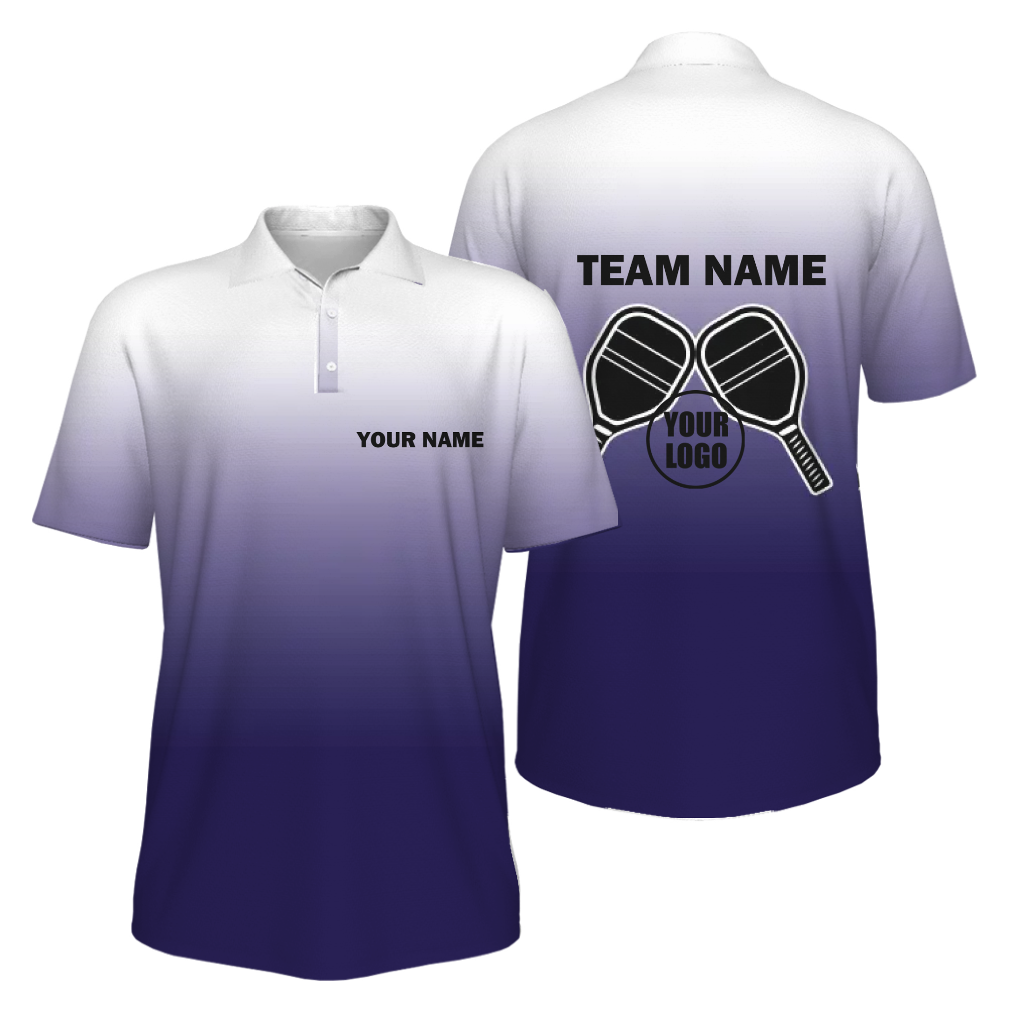 Picklewin Sporty Men's UV Protection Polo Shirt For Pickleball Team