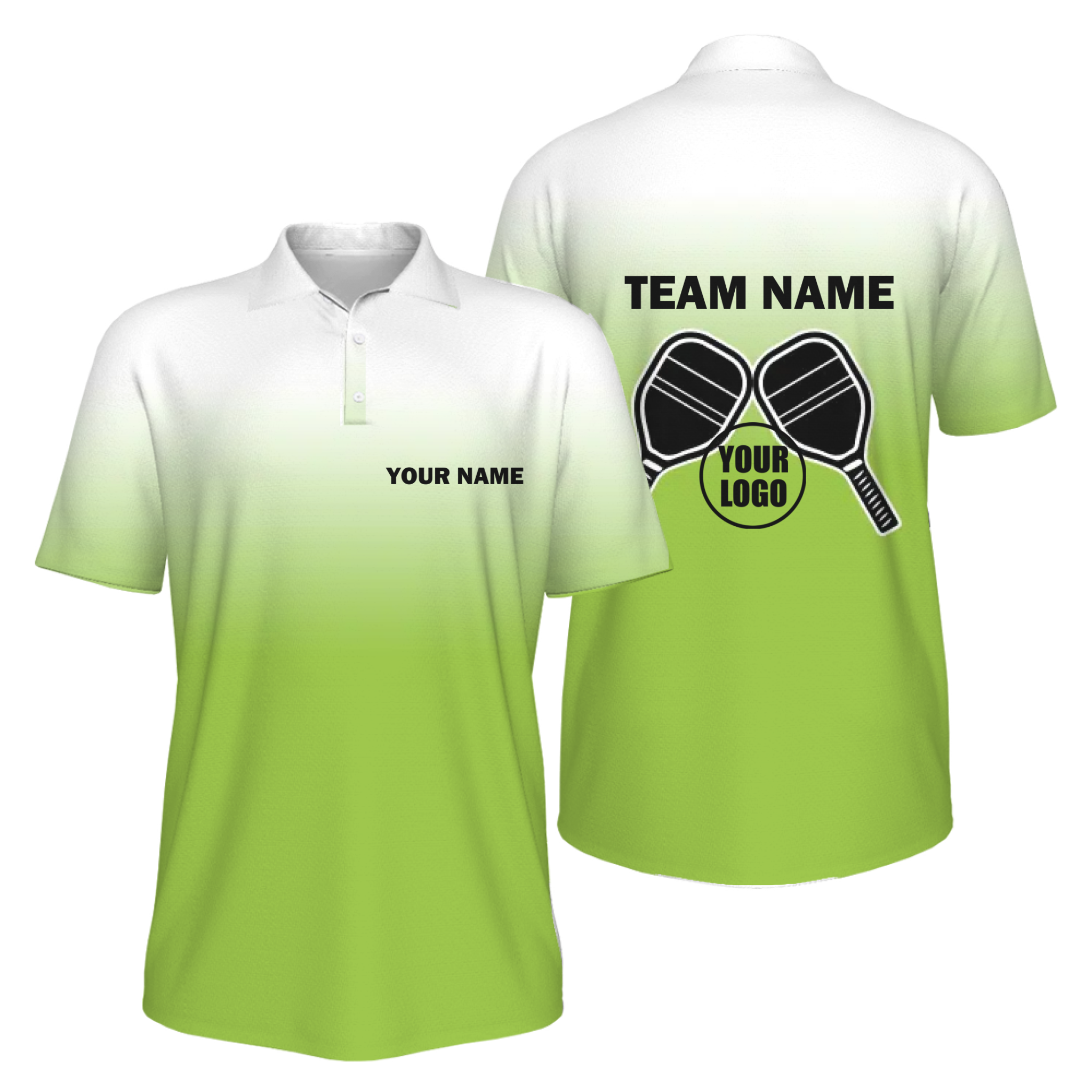 Picklewin Sporty Men's UV Protection Polo Shirt For Pickleball Team