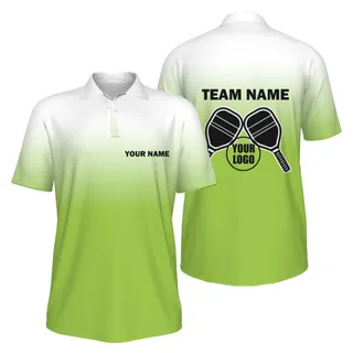 Picklewin Sporty Men's UV Protection Polo Shirt For Pickleball Team