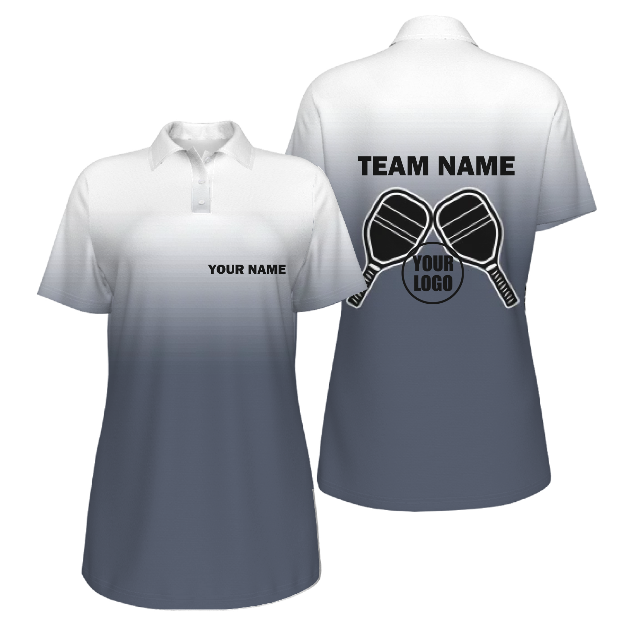 Picklewin Sporty Women's Custom UV Protection Polo For Pickleball Team