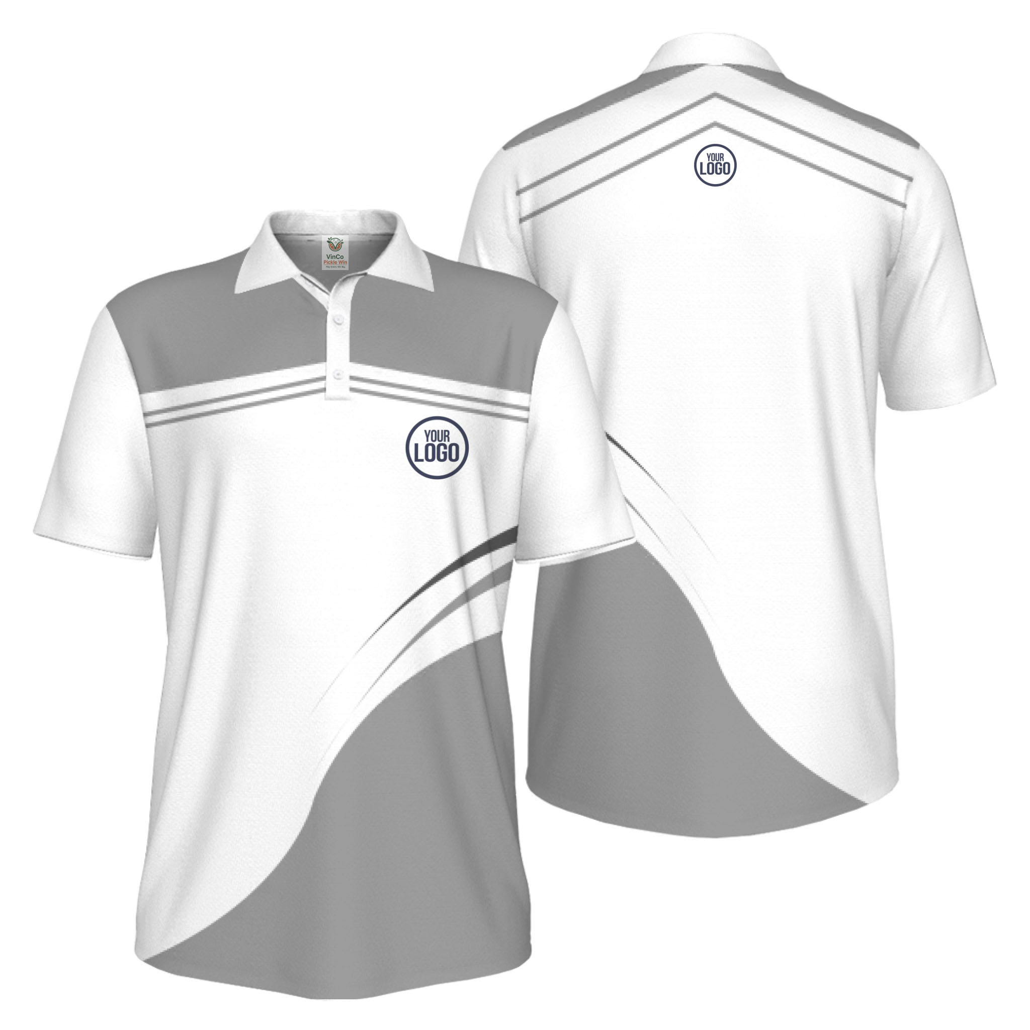 Picklewin Stylish Custom Athletic Uniform UV Protection Men Polo Shirt