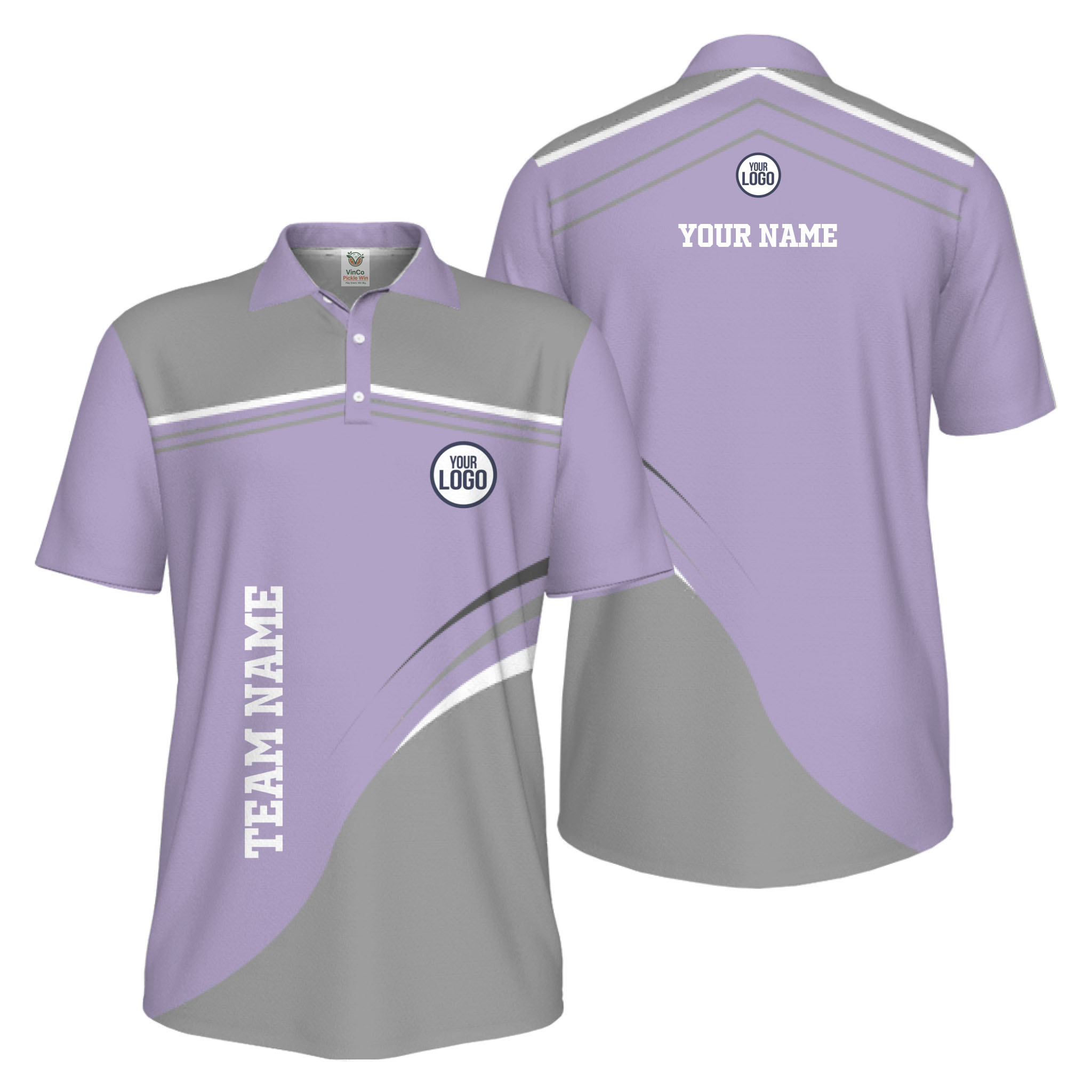 Picklewin Stylish Custom Athletic Uniform UV Protection Men Polo Shirt