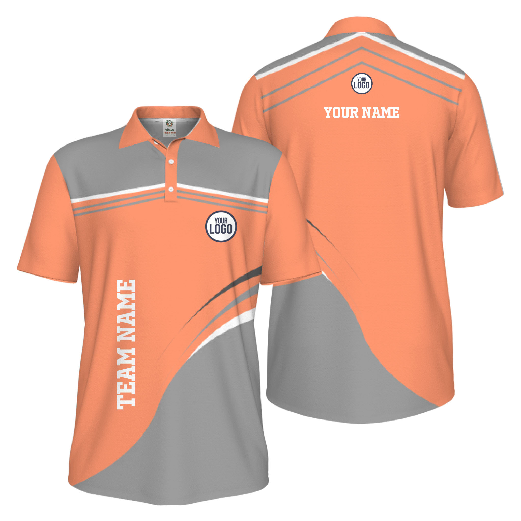 Picklewin Stylish Custom Athletic Uniform UV Protection Men Polo Shirt