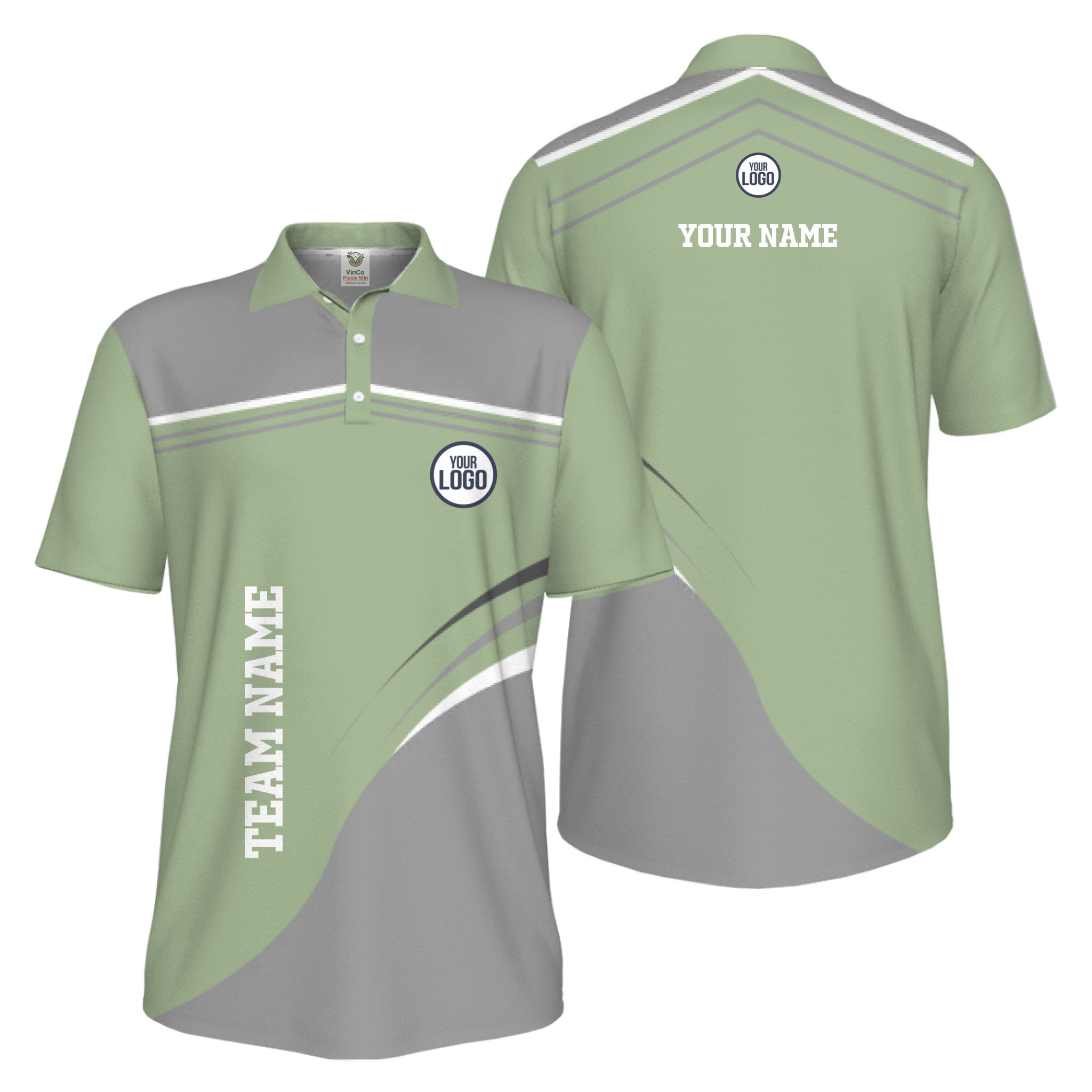 Picklewin Stylish Custom Athletic Uniform UV Protection Men Polo Shirt