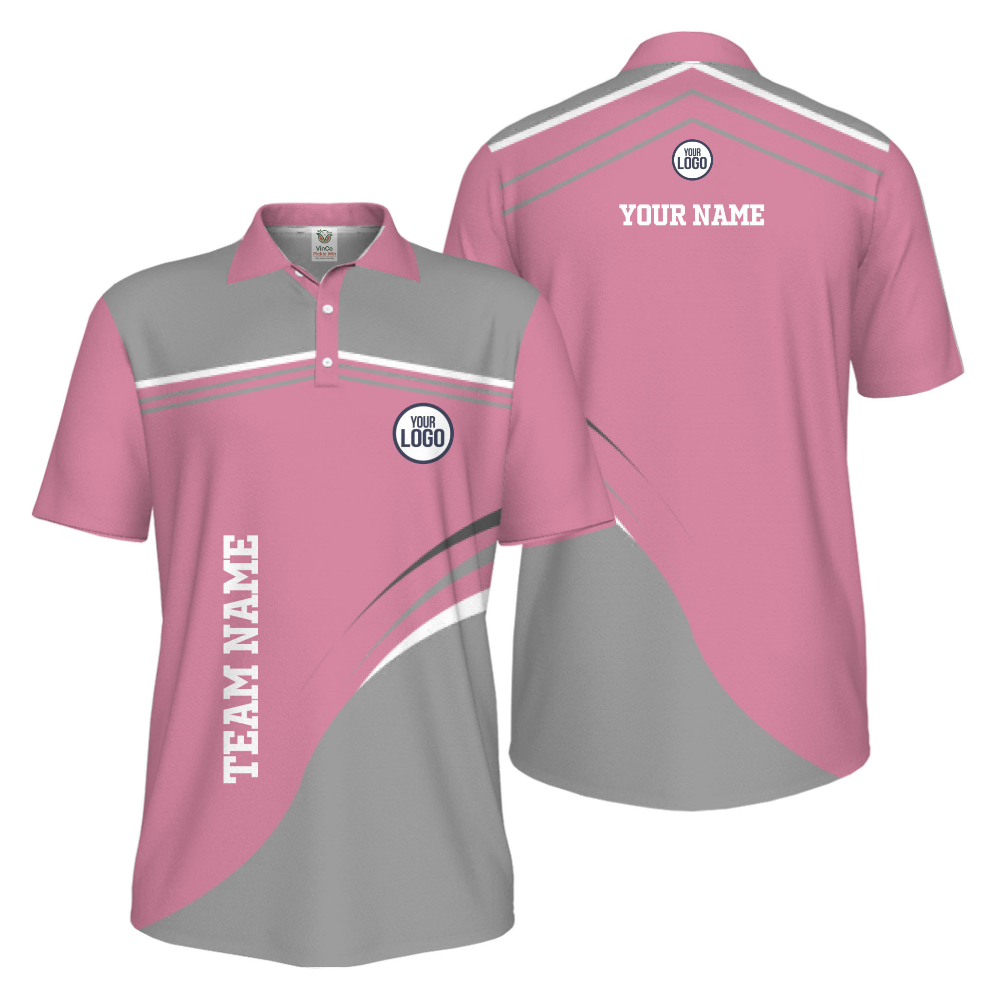 Picklewin Stylish Custom Athletic Uniform UV Protection Men Polo Shirt
