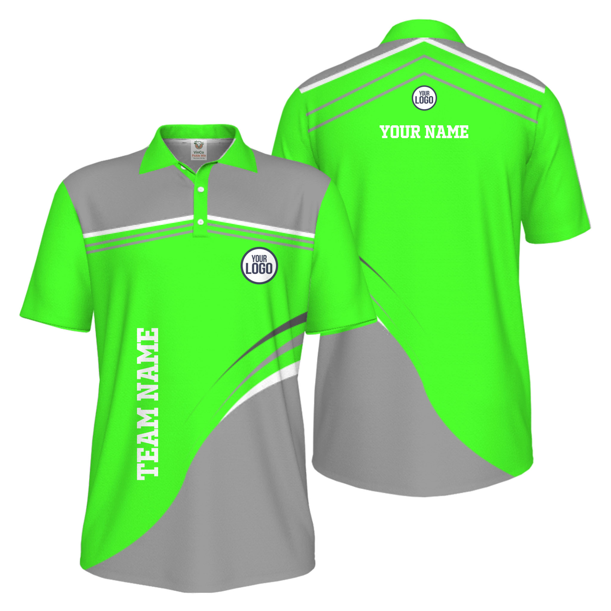 Picklewin Stylish Custom Athletic Uniform UV Protection Men Polo Shirt