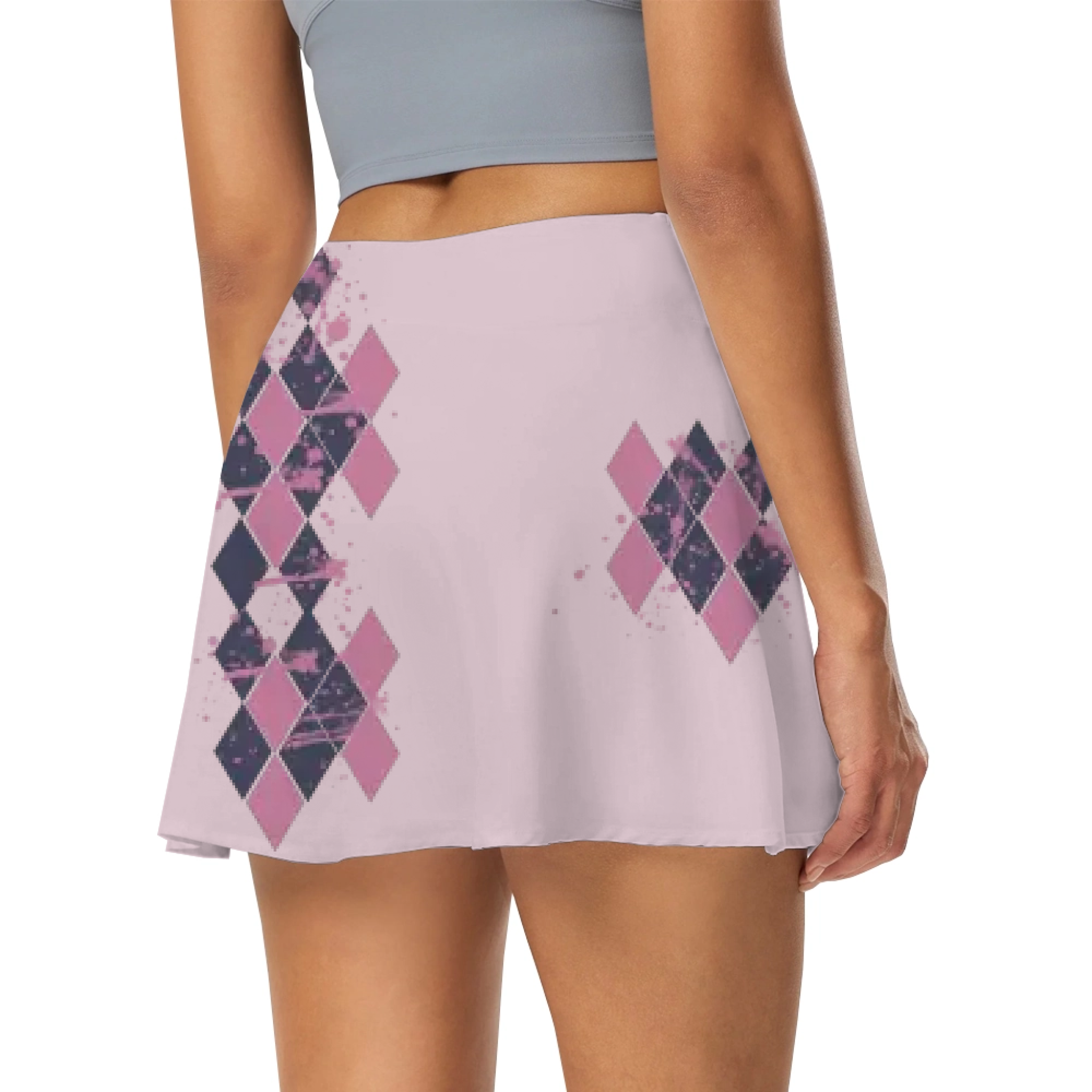 Picklewin Stylish Custom Pickleball Logo Pinky Skort For Women