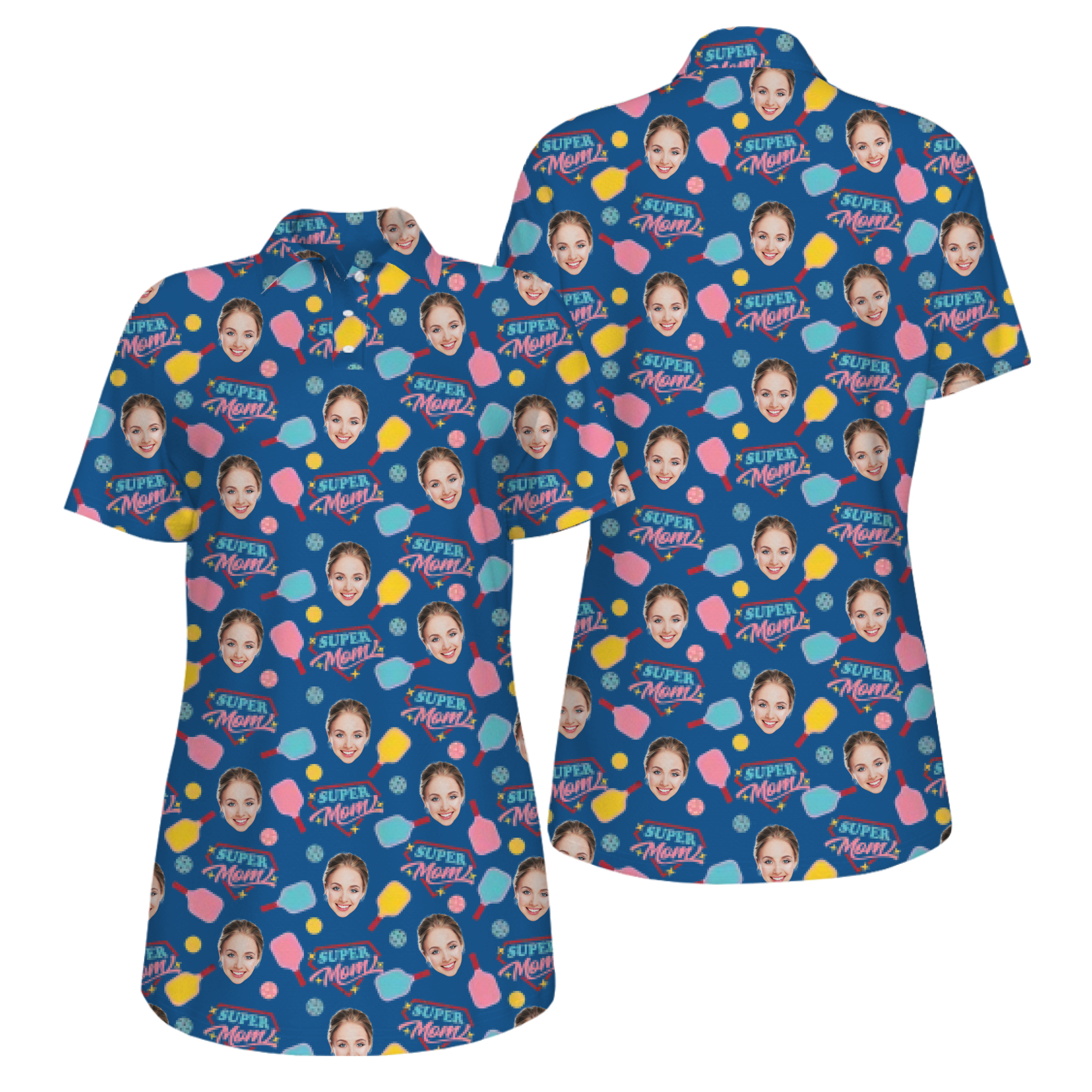 Picklewin Super Mom UV Protection Pickleball Shirt For Mother's Day