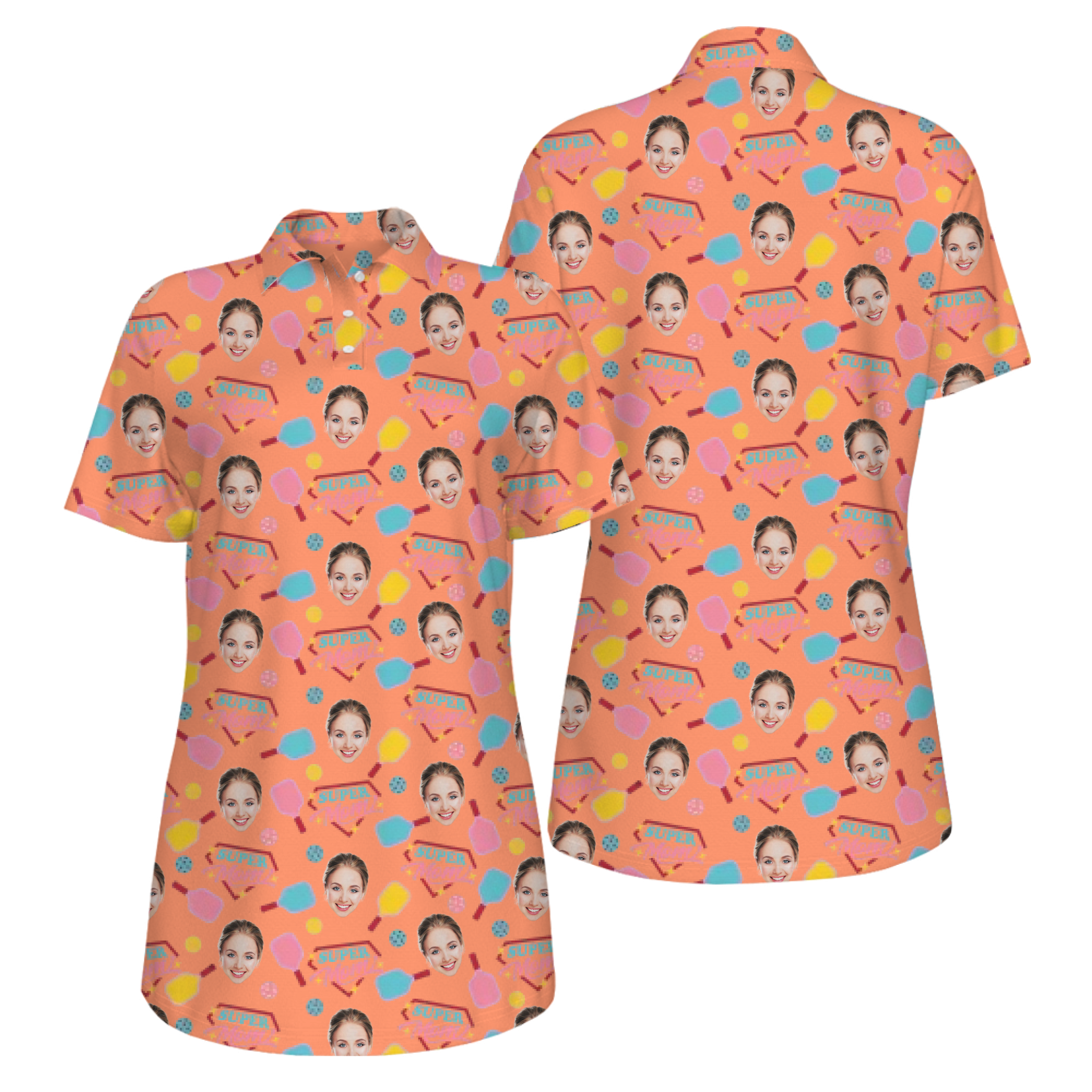 Picklewin Super Mom UV Protection Pickleball Shirt For Mother's Day