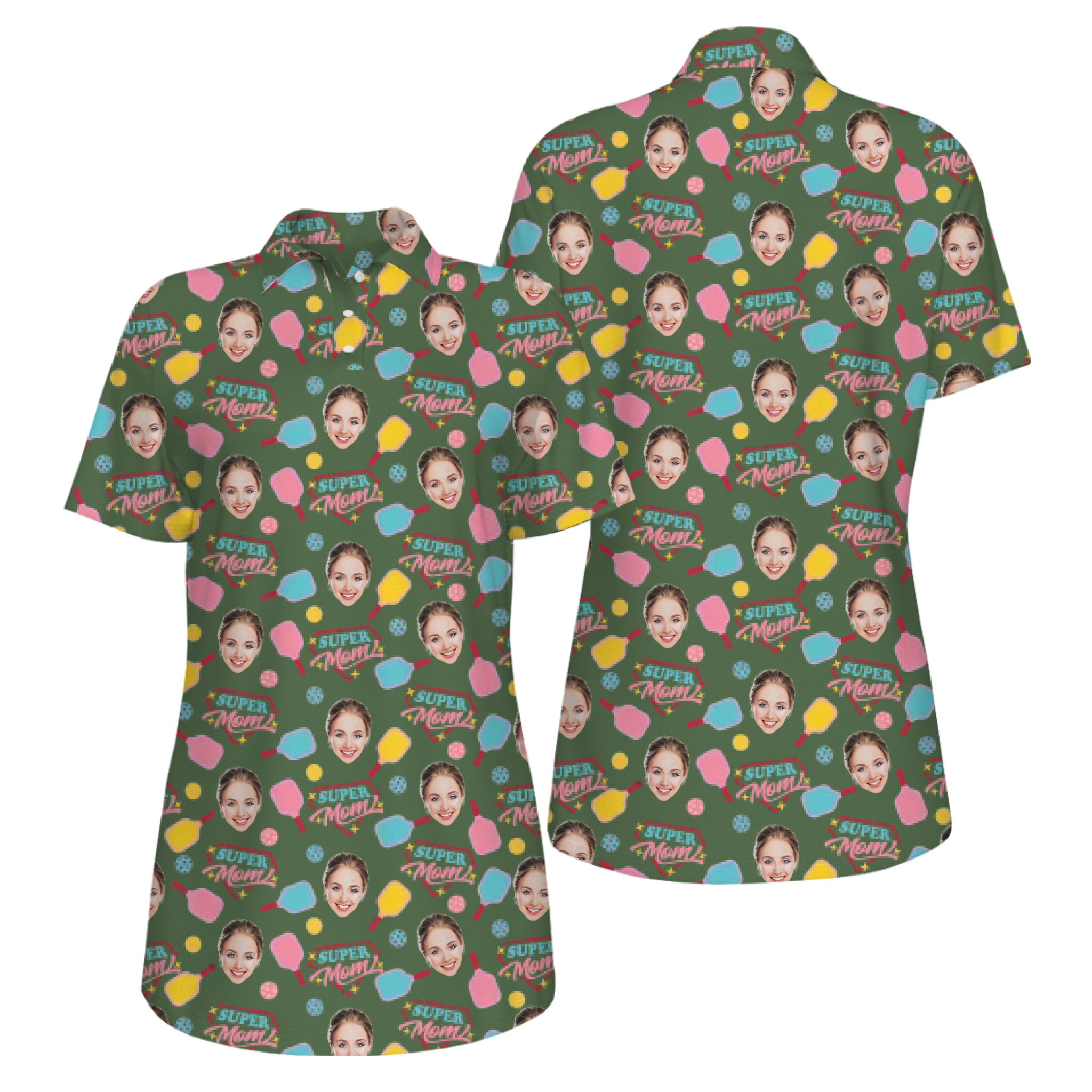 Picklewin Super Mom UV Protection Pickleball Shirt For Mother's Day