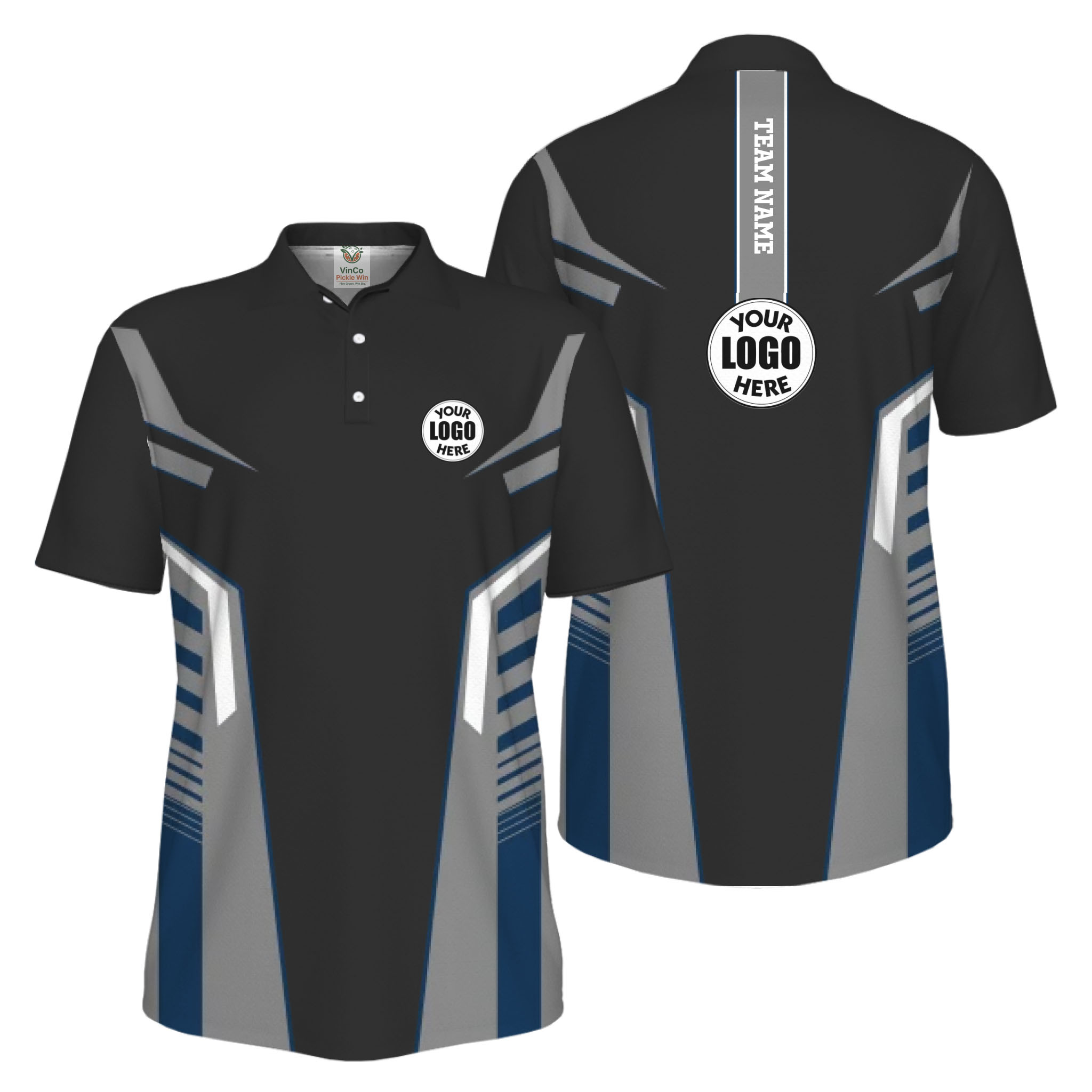 Picklewin Top Rated Custom Logo UV Protection Polo Men For Sport Team