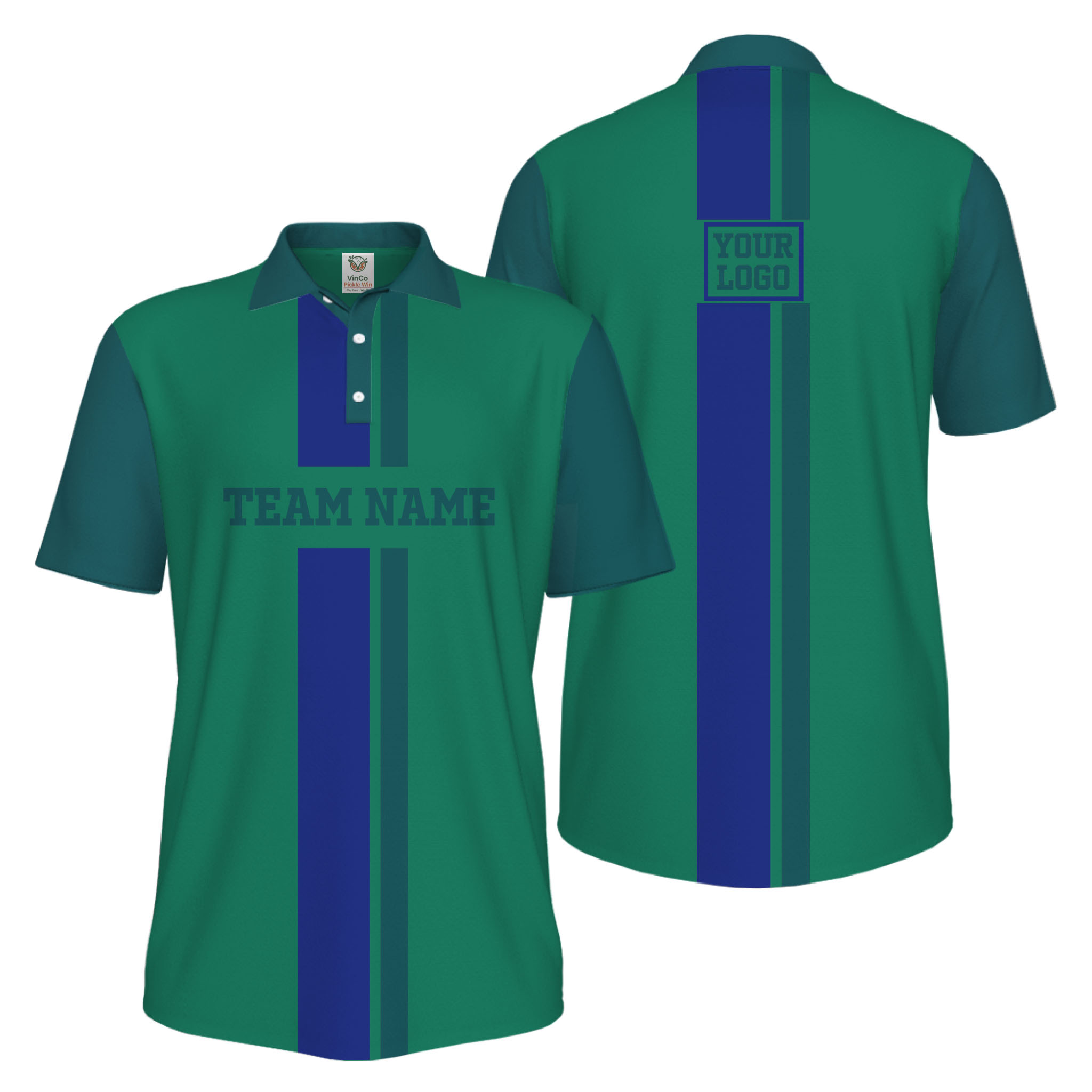 Picklewin Trendy Custom Logo Team Performance UV Protection Men Polo Shirt
