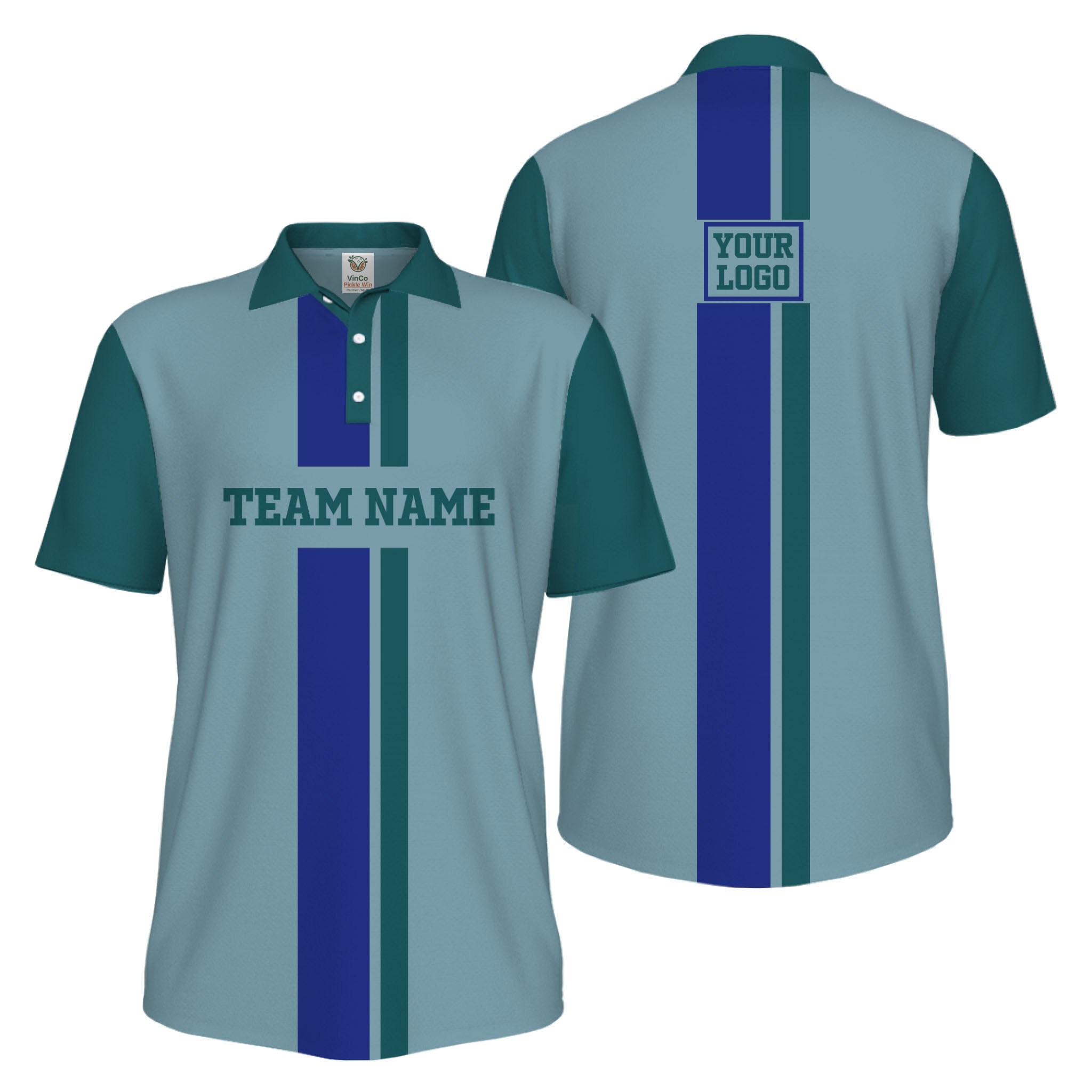 Picklewin Trendy Custom Logo Team Performance UV Protection Men Polo Shirt