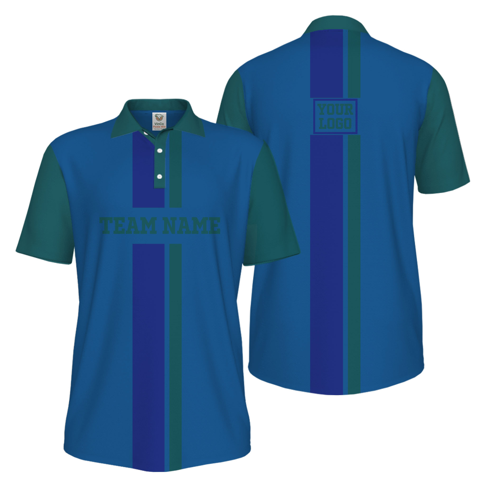 Picklewin Trendy Custom Logo Team Performance UV Protection Men Polo Shirt