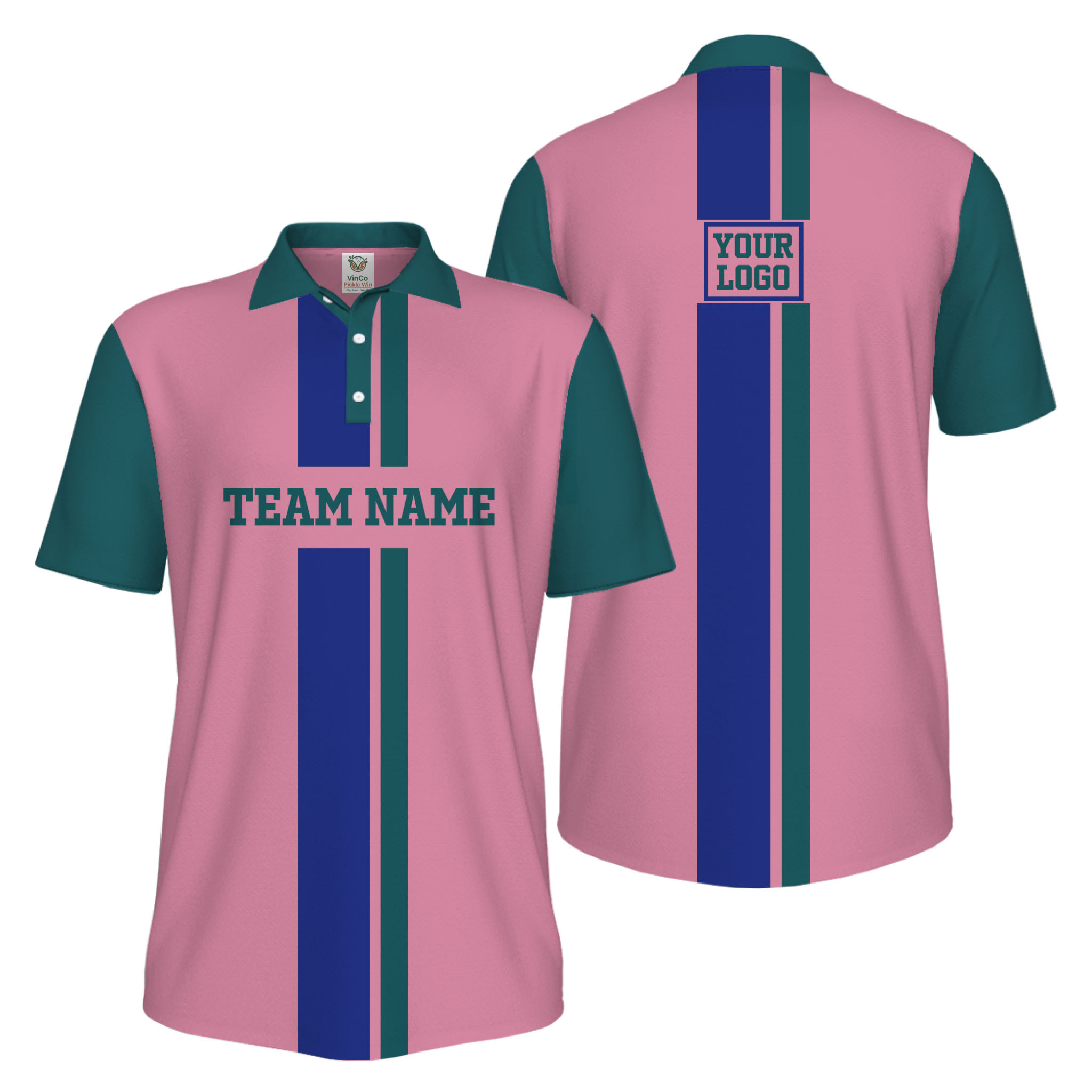 Picklewin Trendy Custom Logo Team Performance UV Protection Men Polo Shirt