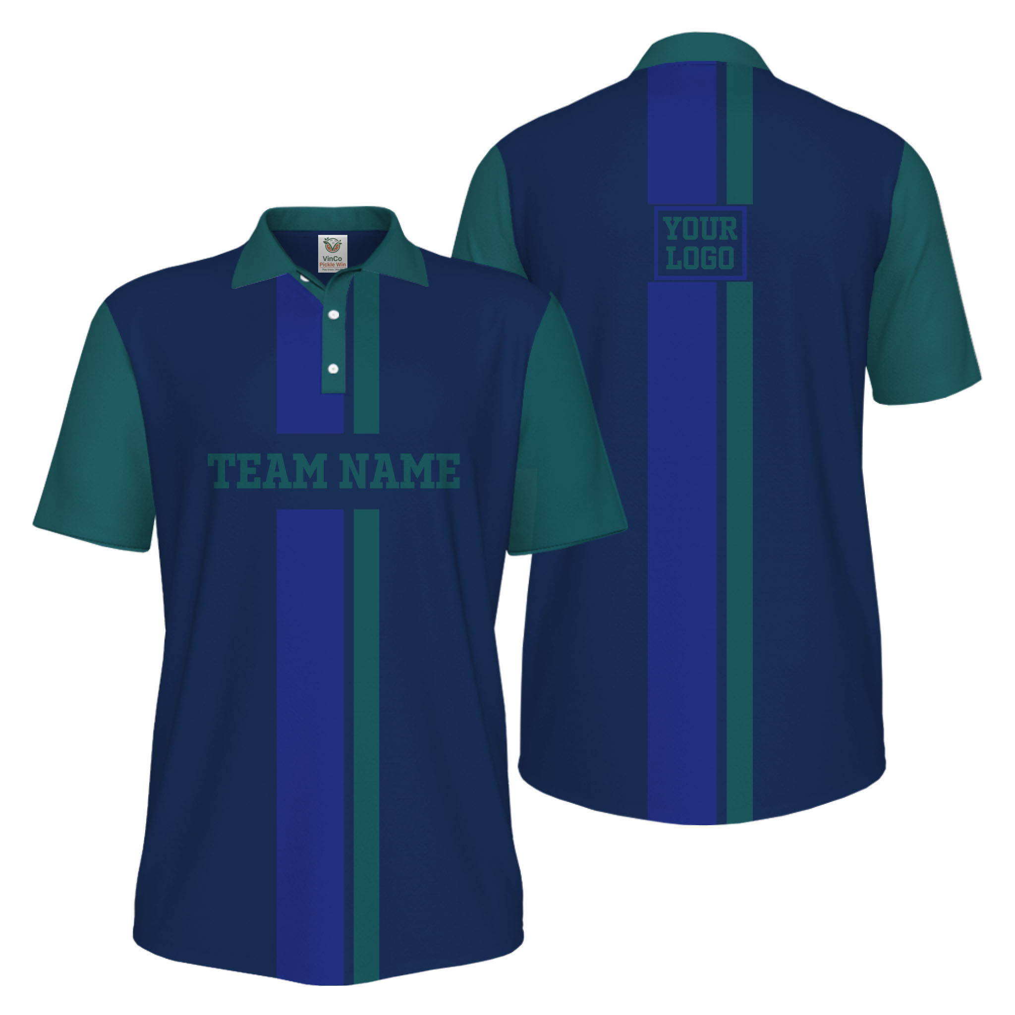Picklewin Trendy Custom Logo Team Performance UV Protection Men Polo Shirt