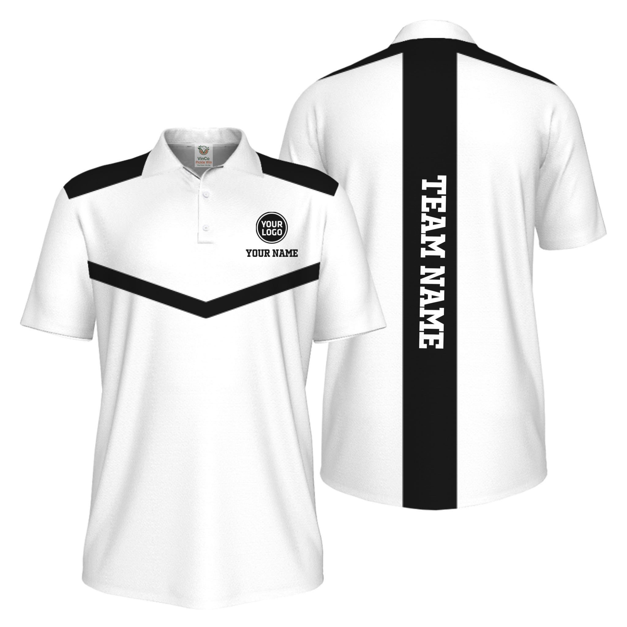 Picklewin Trendy Custom Pickleball Team UV Protection Men Polo Shirt 