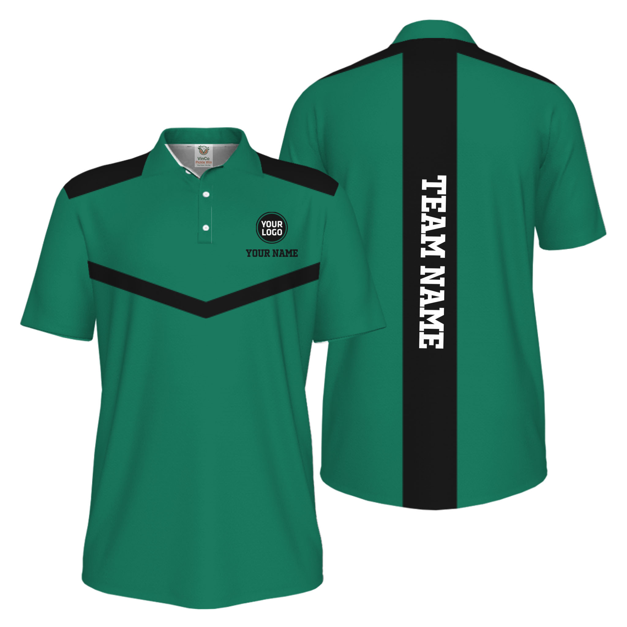Picklewin Trendy Custom Pickleball Team UV Protection Men Polo Shirt 
