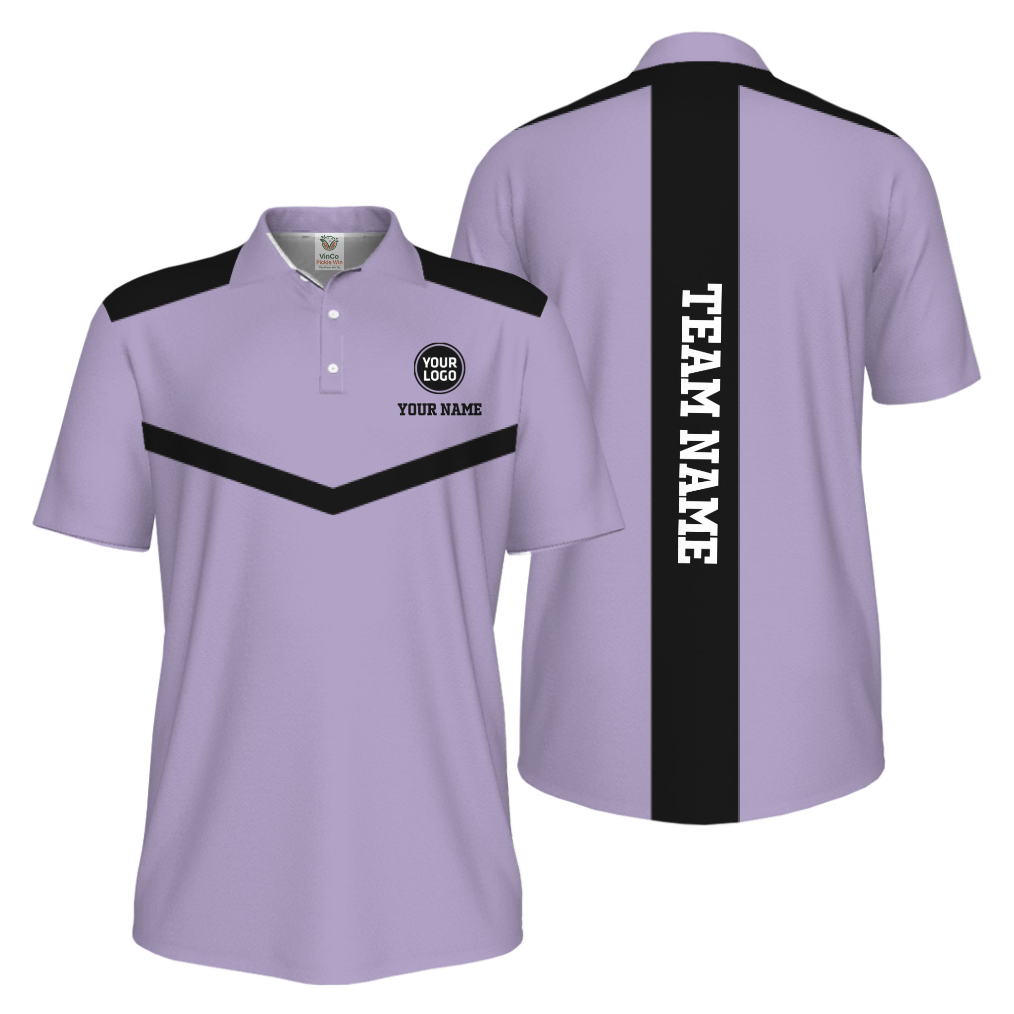 Picklewin Trendy Custom Pickleball Team UV Protection Men Polo Shirt 