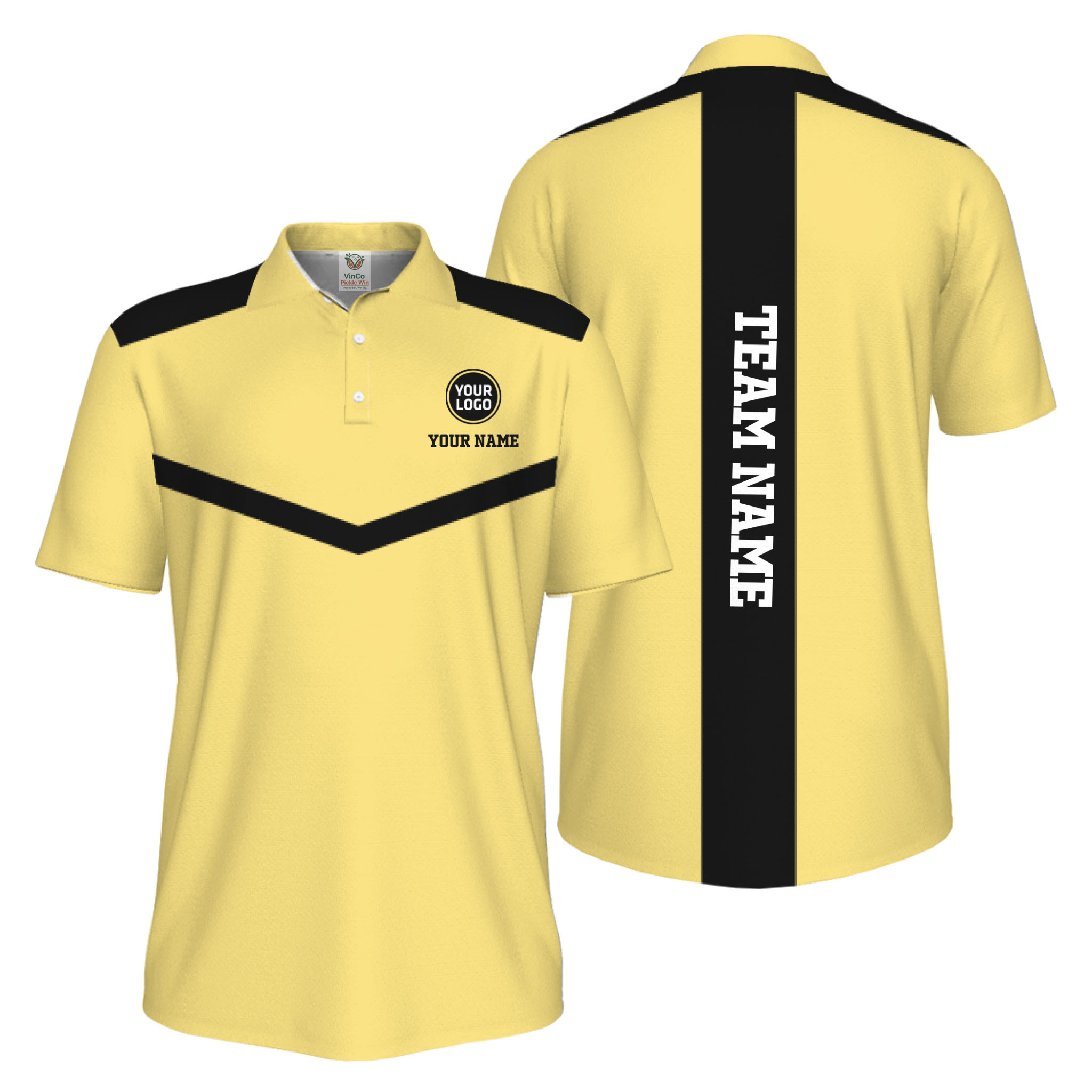 Picklewin Trendy Custom Pickleball Team UV Protection Men Polo Shirt 