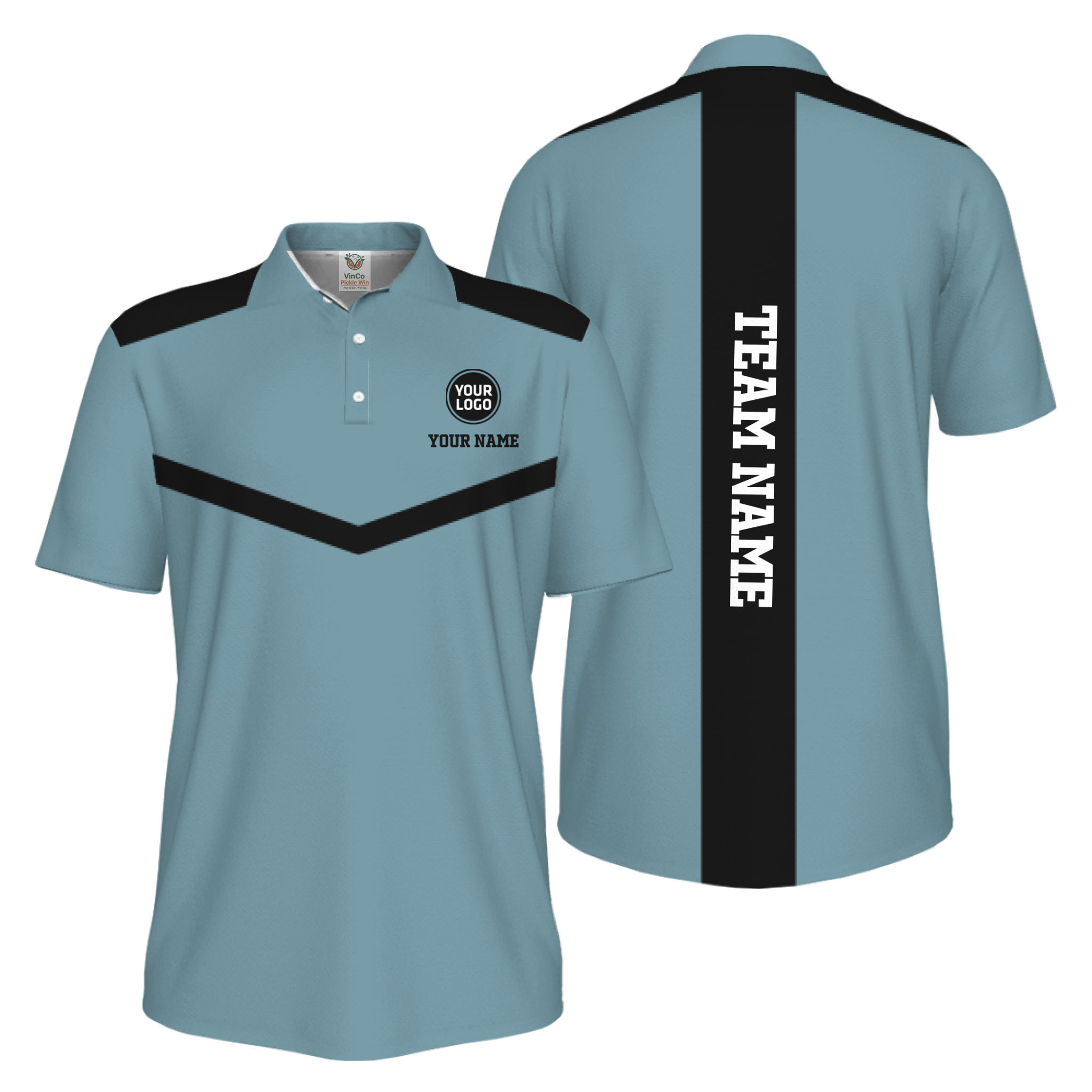Picklewin Trendy Custom Pickleball Team UV Protection Men Polo Shirt 