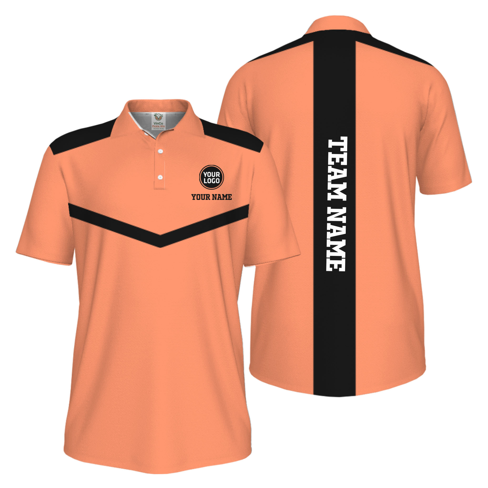 Picklewin Trendy Custom Pickleball Team UV Protection Men Polo Shirt 