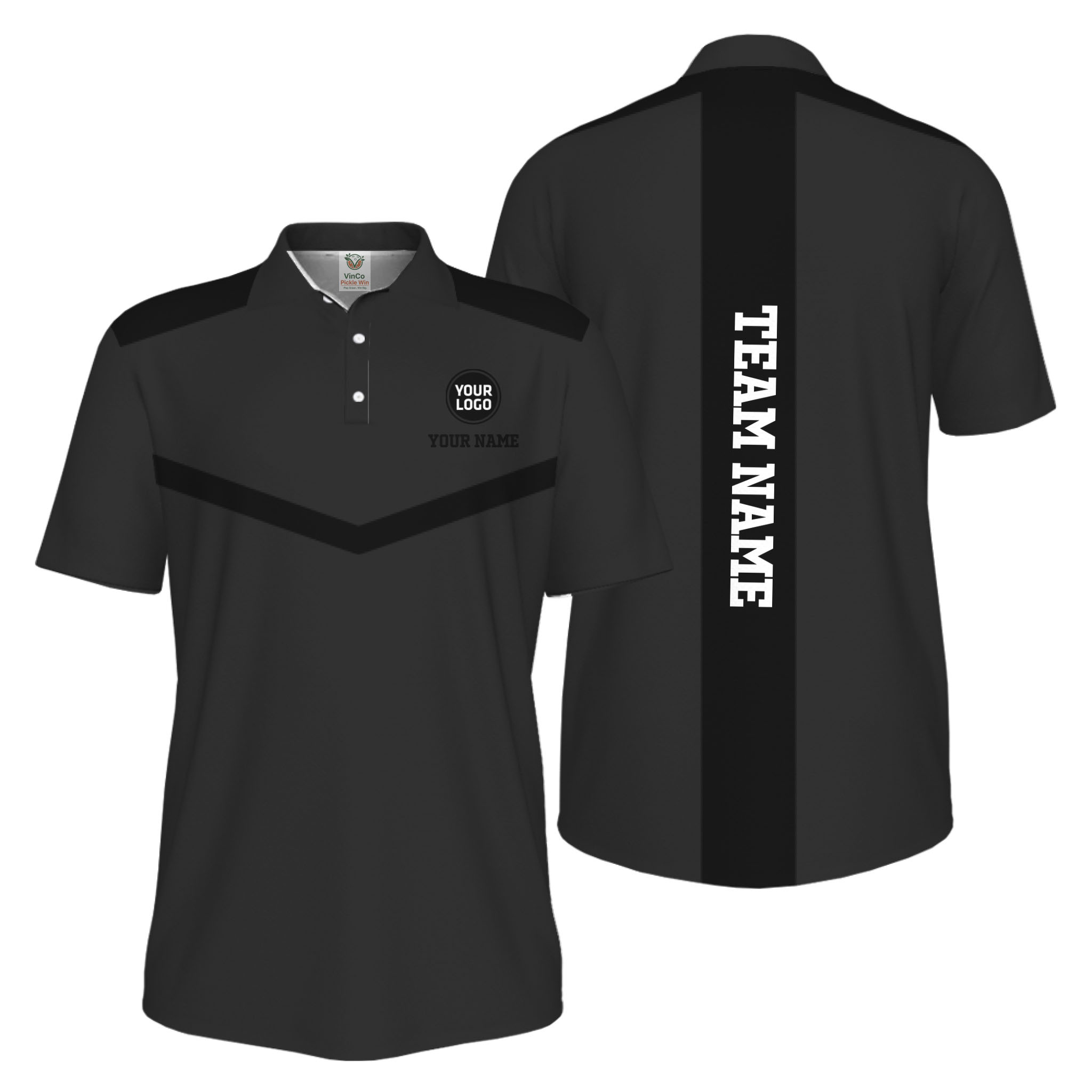 Picklewin Trendy Custom Pickleball Team UV Protection Men Polo Shirt 