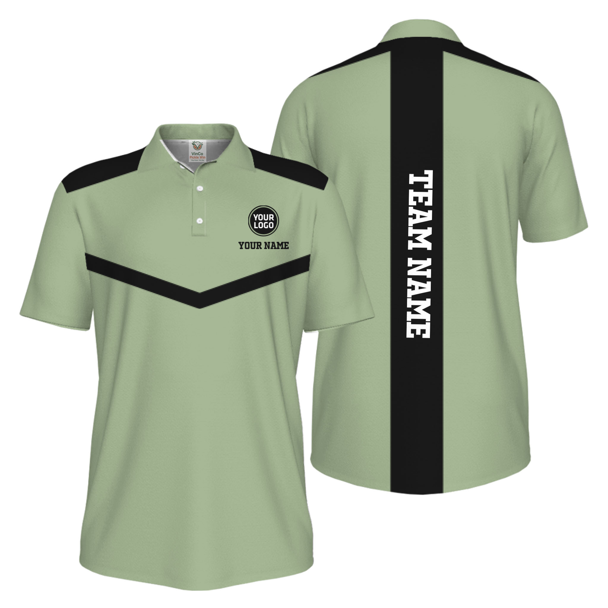 Picklewin Trendy Custom Pickleball Team UV Protection Men Polo Shirt 