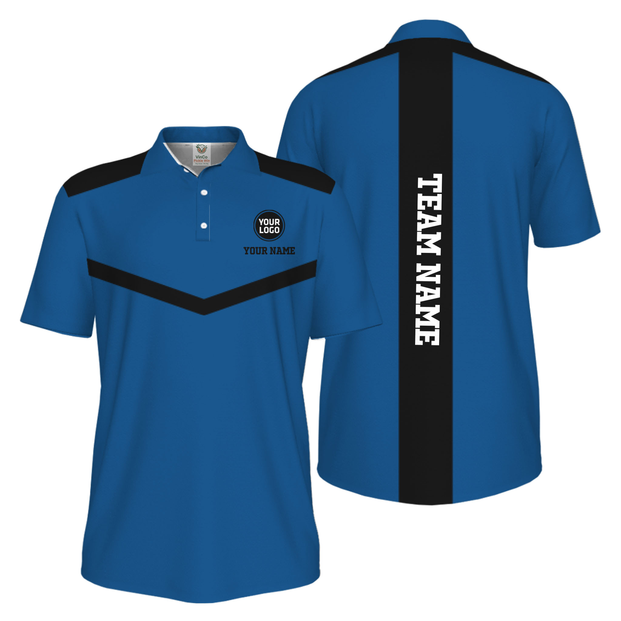 Picklewin Trendy Custom Pickleball Team UV Protection Men Polo Shirt 