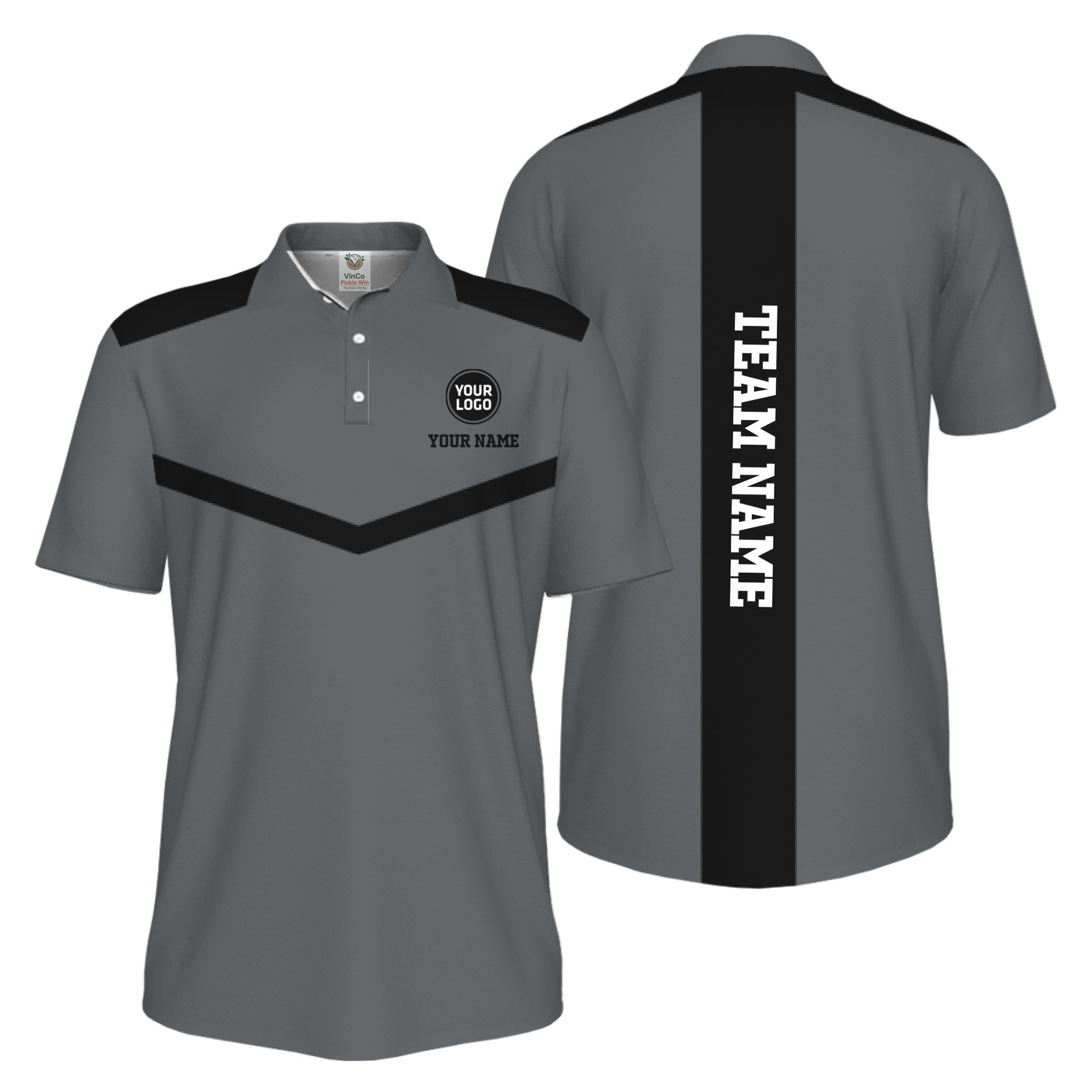 Picklewin Trendy Custom Pickleball Team UV Protection Men Polo Shirt 