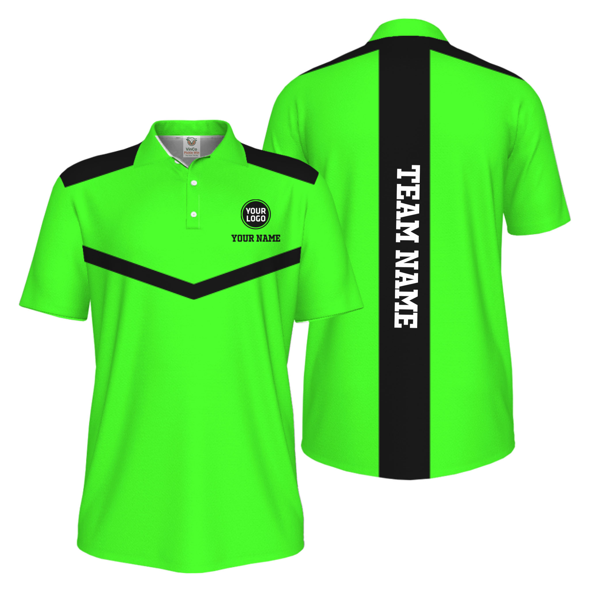 Picklewin Trendy Custom Pickleball Team UV Protection Men Polo Shirt 