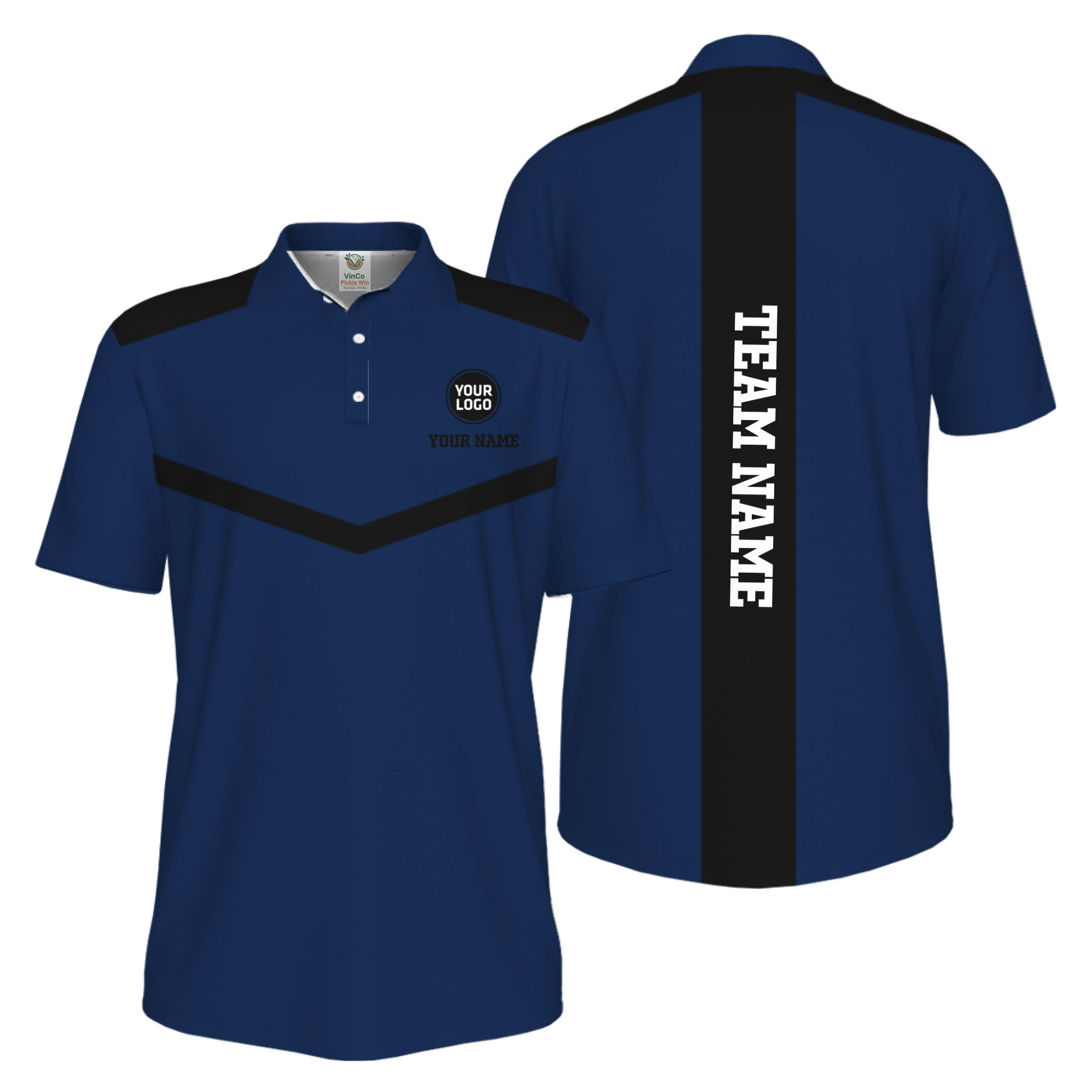 Picklewin Trendy Custom Pickleball Team UV Protection Men Polo Shirt 