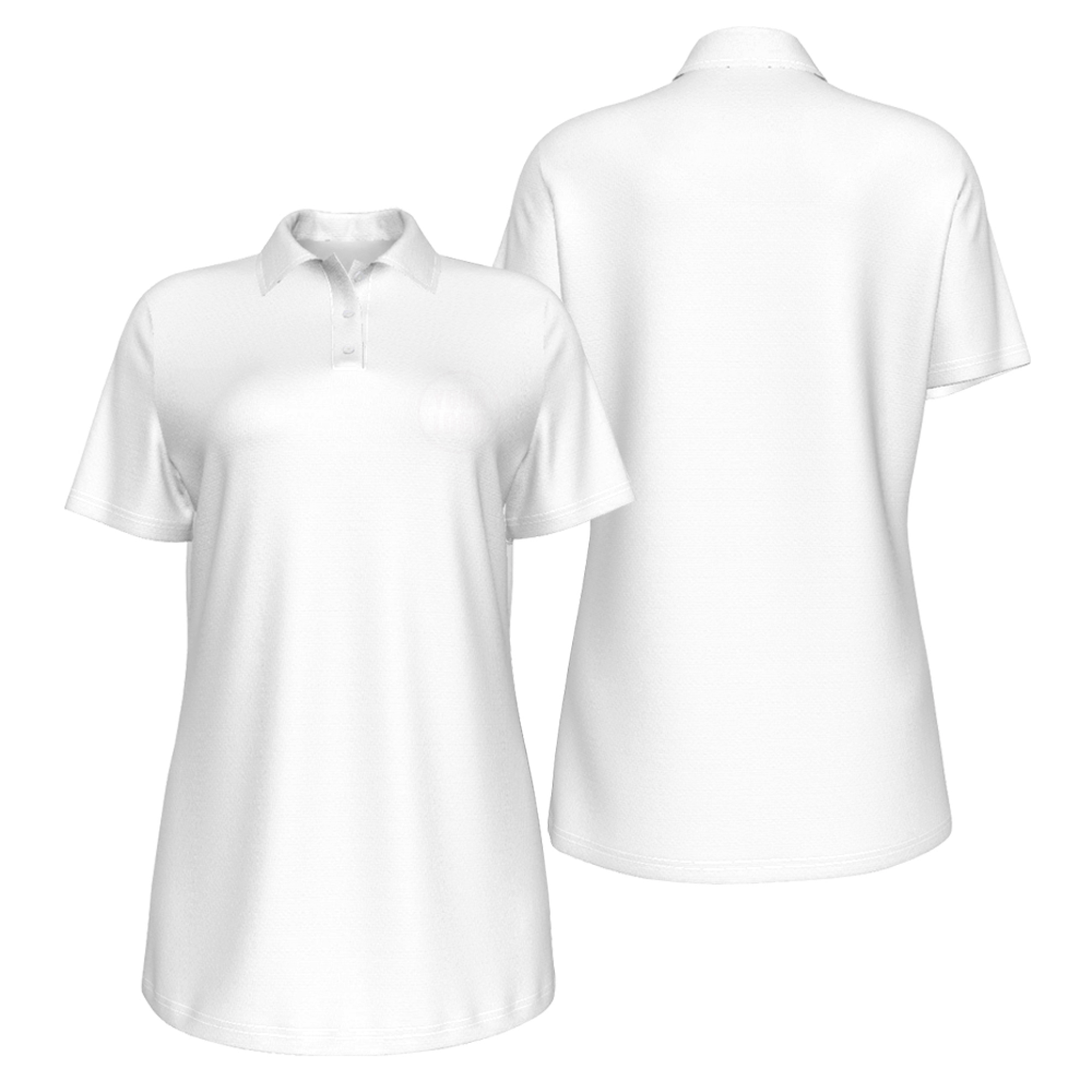 Picklewin UV Protection Polo For Women With Creative Diamond Patterns - alternate