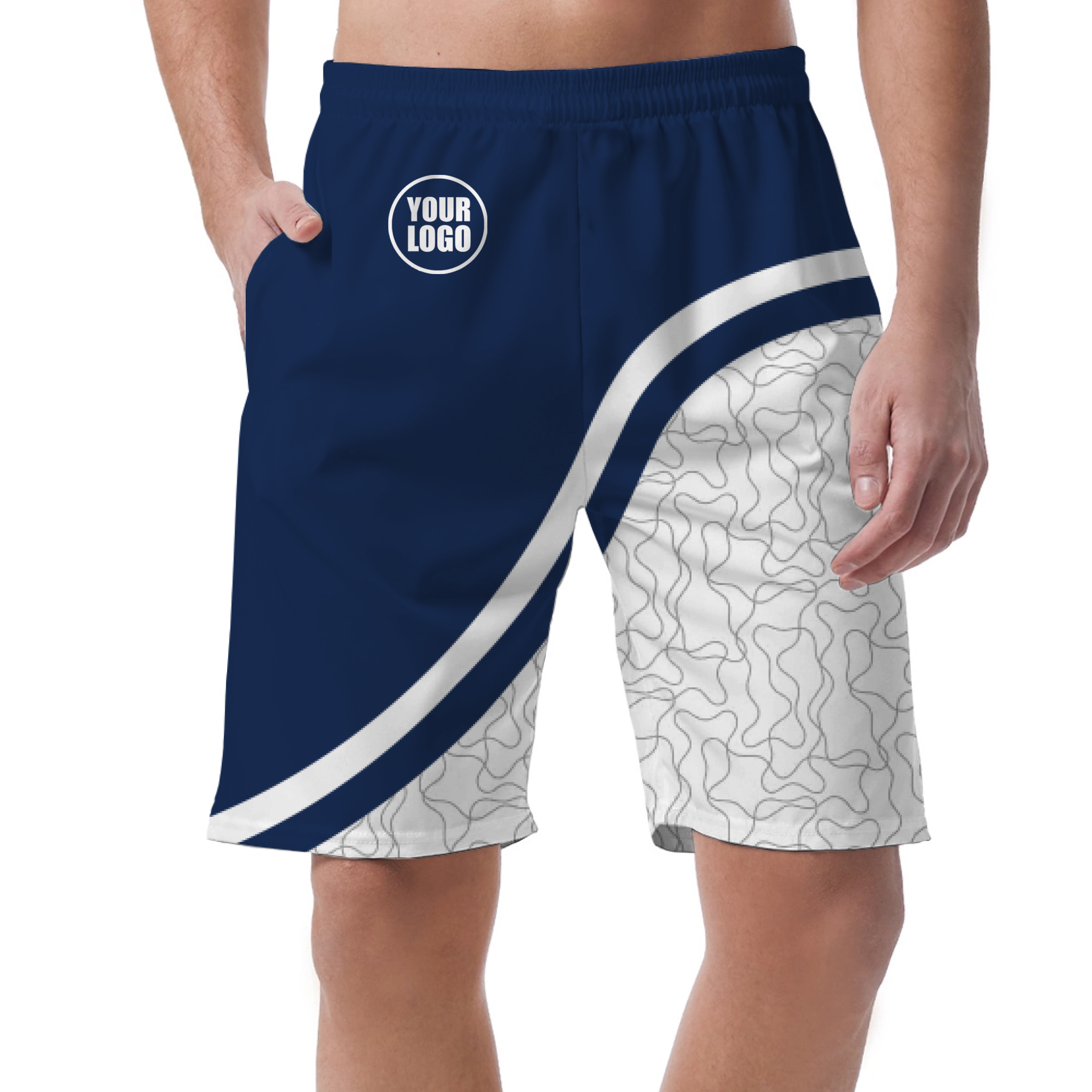 Picklewin Unique Abstract Men's Customized Short Pants