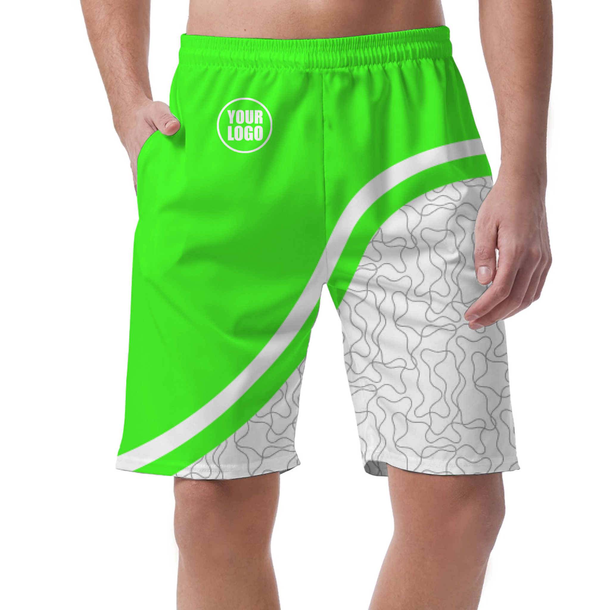 Picklewin Unique Abstract Men's Customized Short Pants