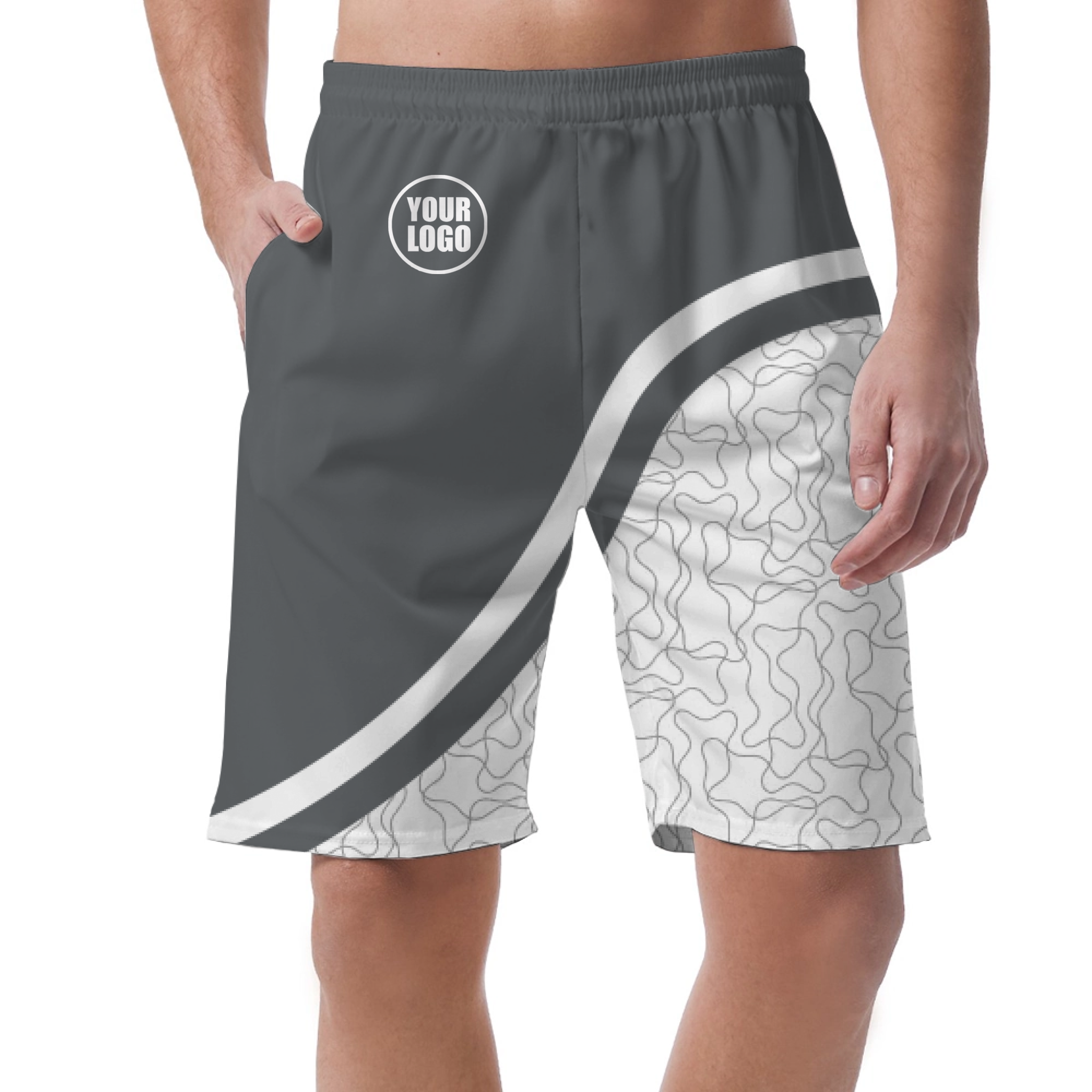 Picklewin Unique Abstract Men's Customized Short Pants