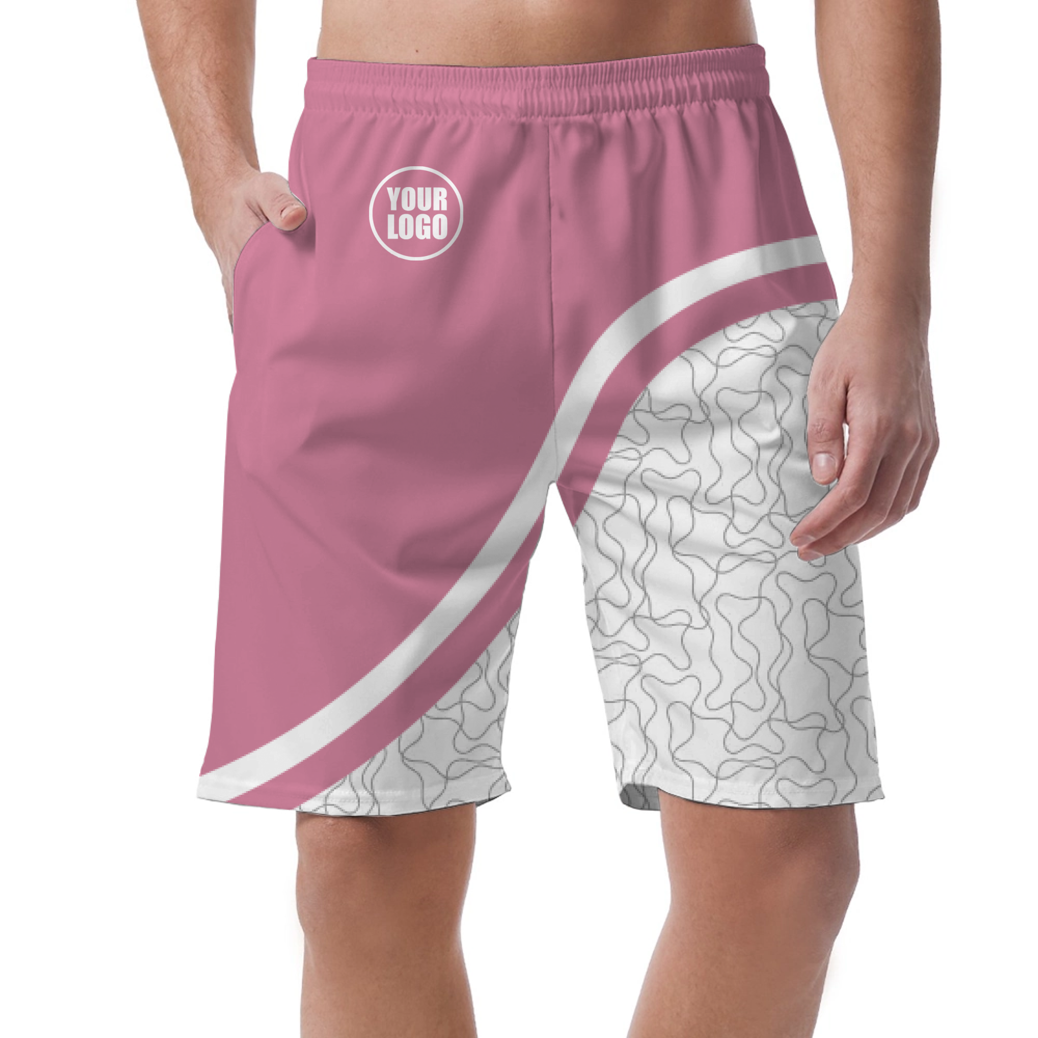 Picklewin Unique Abstract Men's Customized Short Pants
