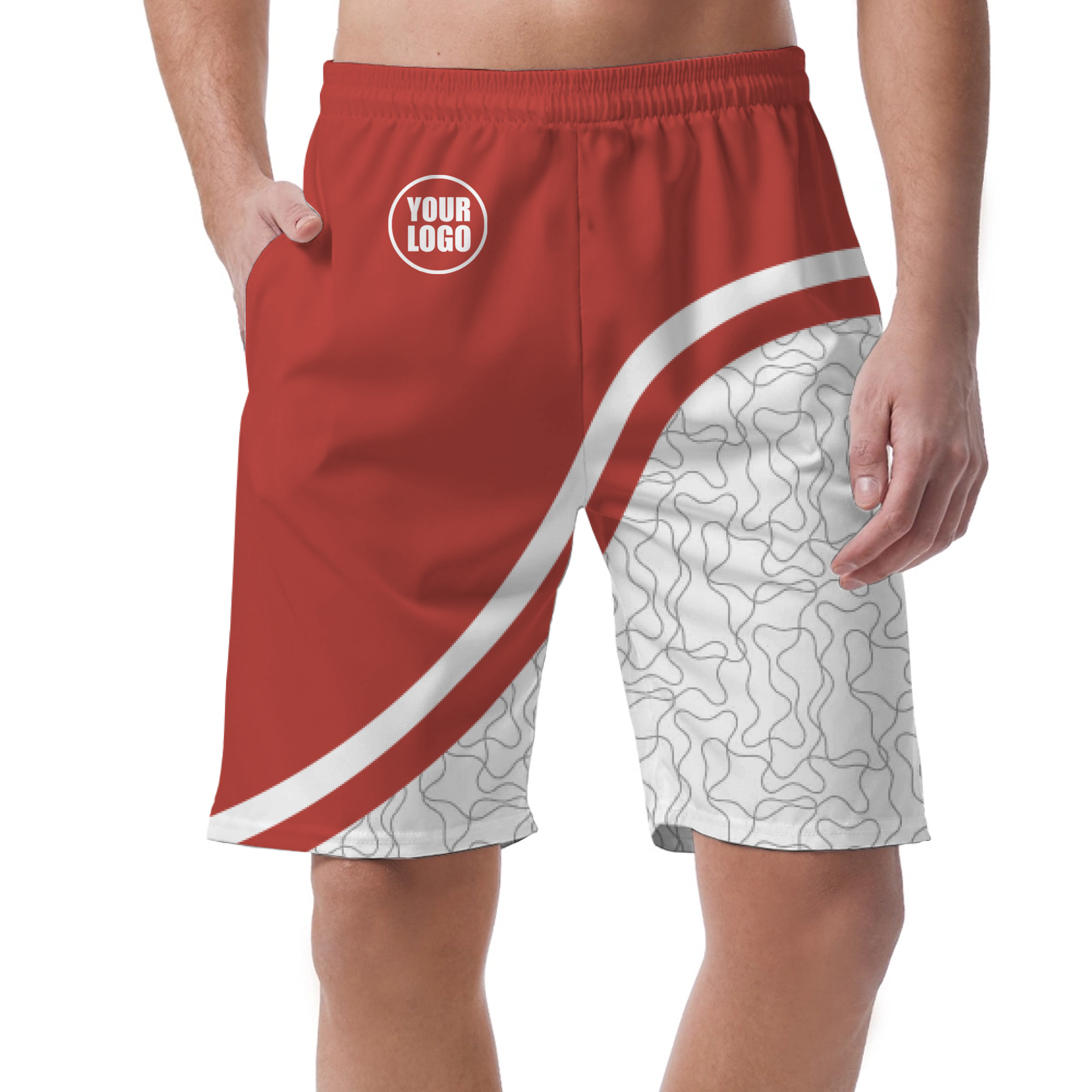 Picklewin Unique Abstract Men's Customized Short Pants