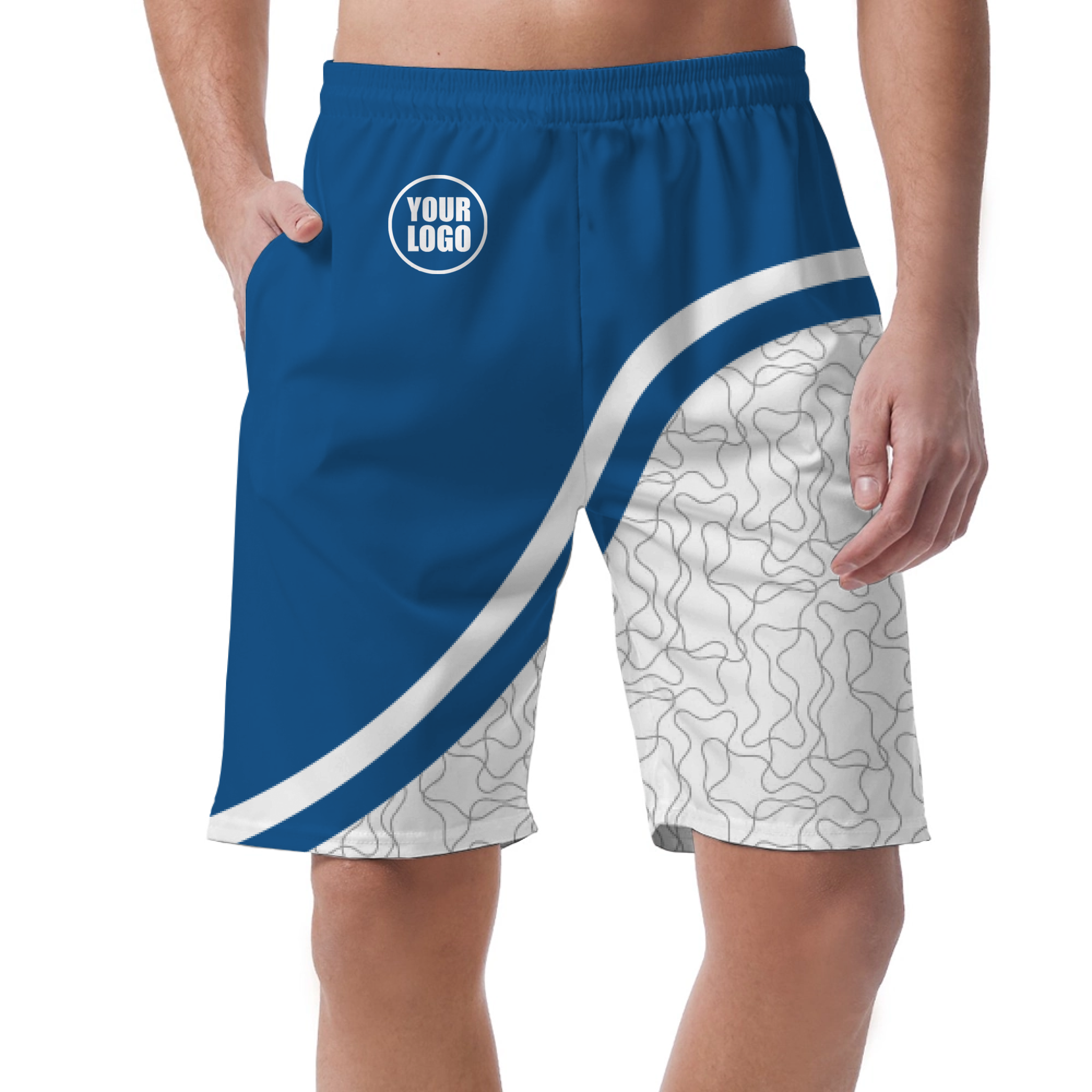 Picklewin Unique Abstract Men's Customized Short Pants
