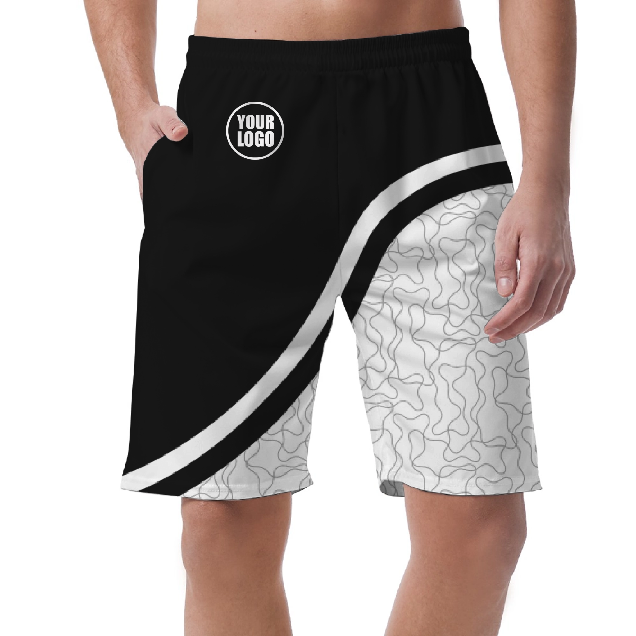Picklewin Unique Abstract Men's Customized Short Pants