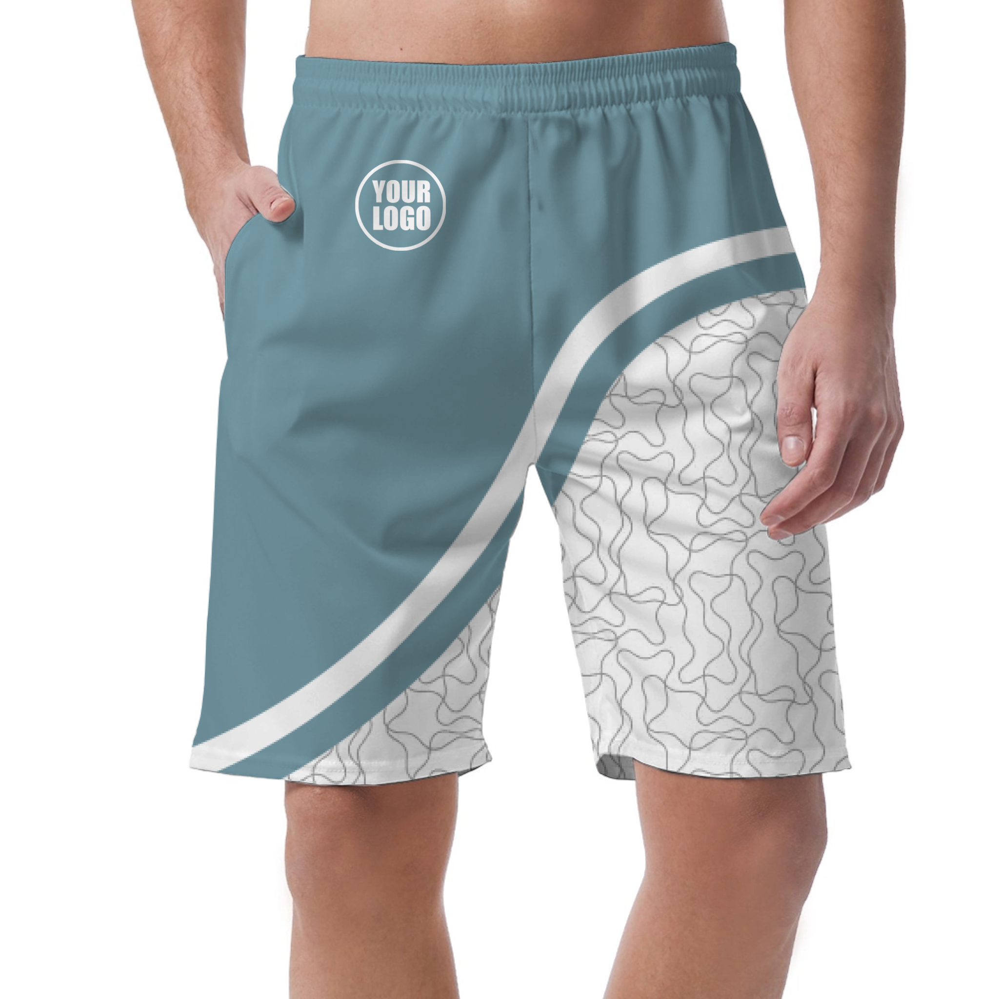 Picklewin Unique Abstract Men's Customized Short Pants