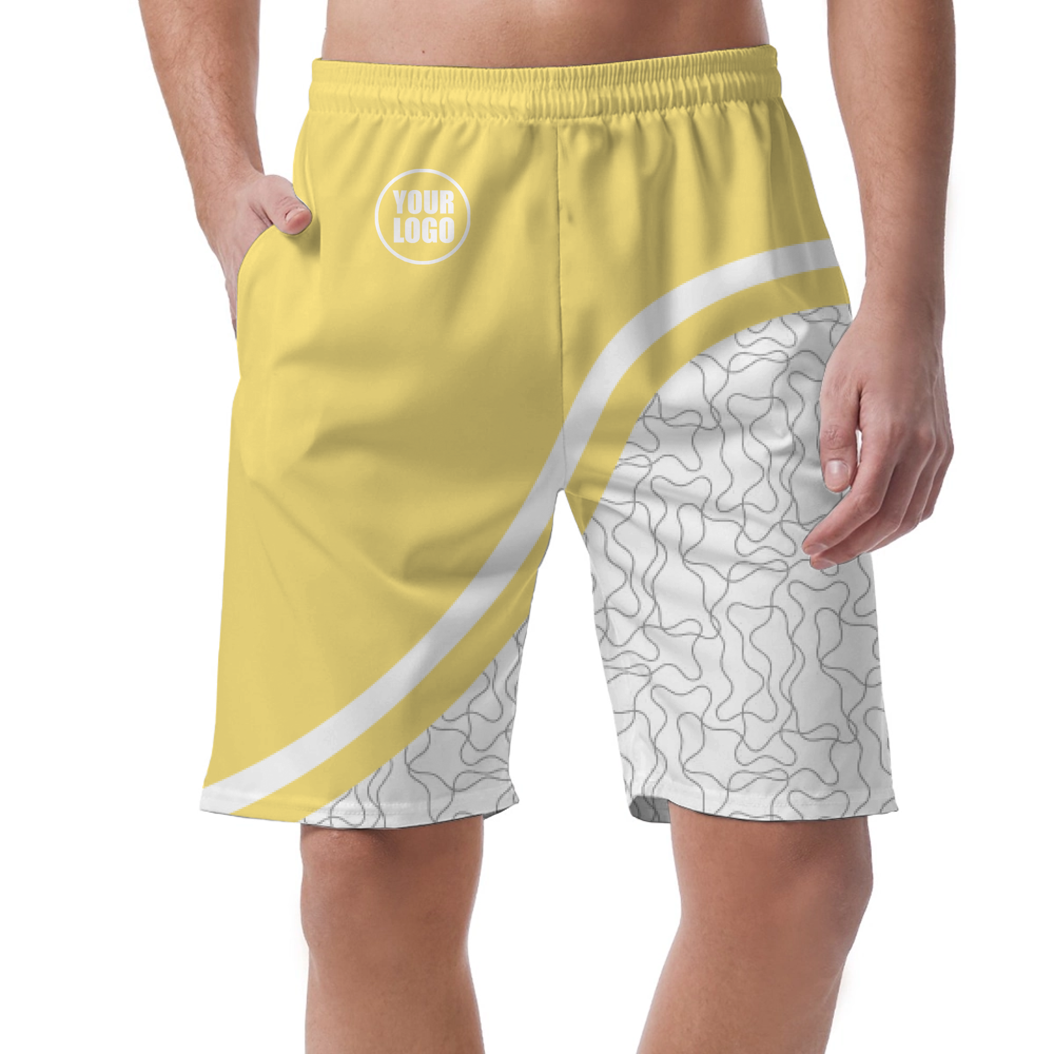 Picklewin Unique Abstract Men's Customized Short Pants