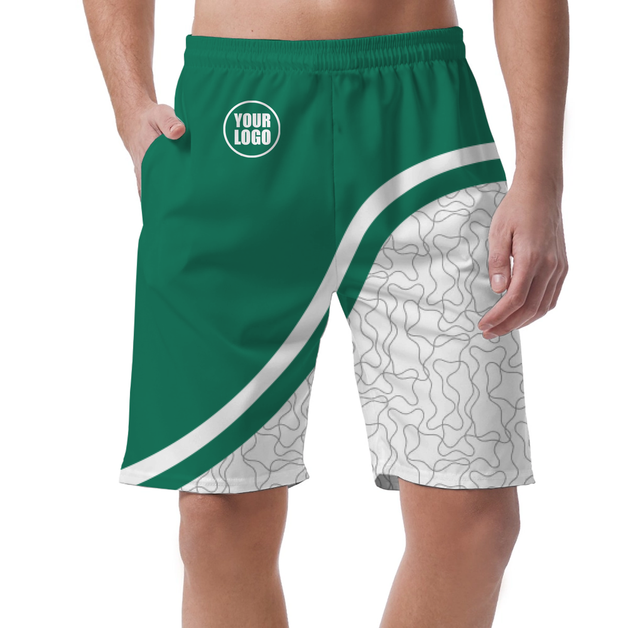 Picklewin Unique Abstract Men's Customized Short Pants