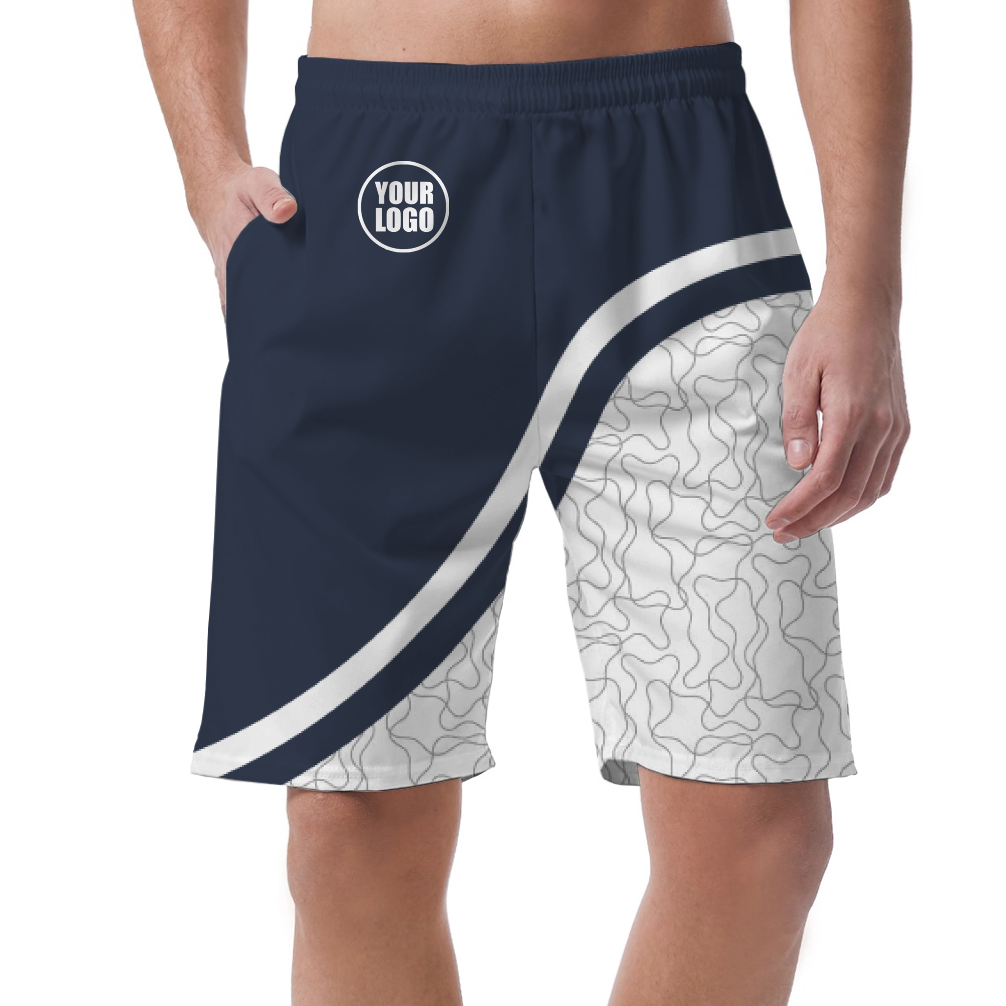 Picklewin Unique Abstract Men's Customized Short Pants